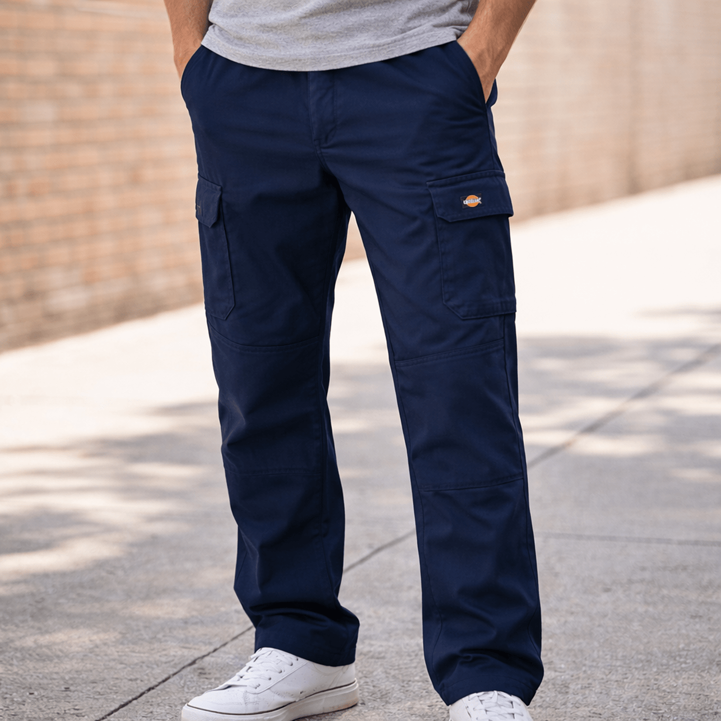 Dickies Cargo Work Trousers - Navy W38 L32 by Dickies – workear | RewearableUK