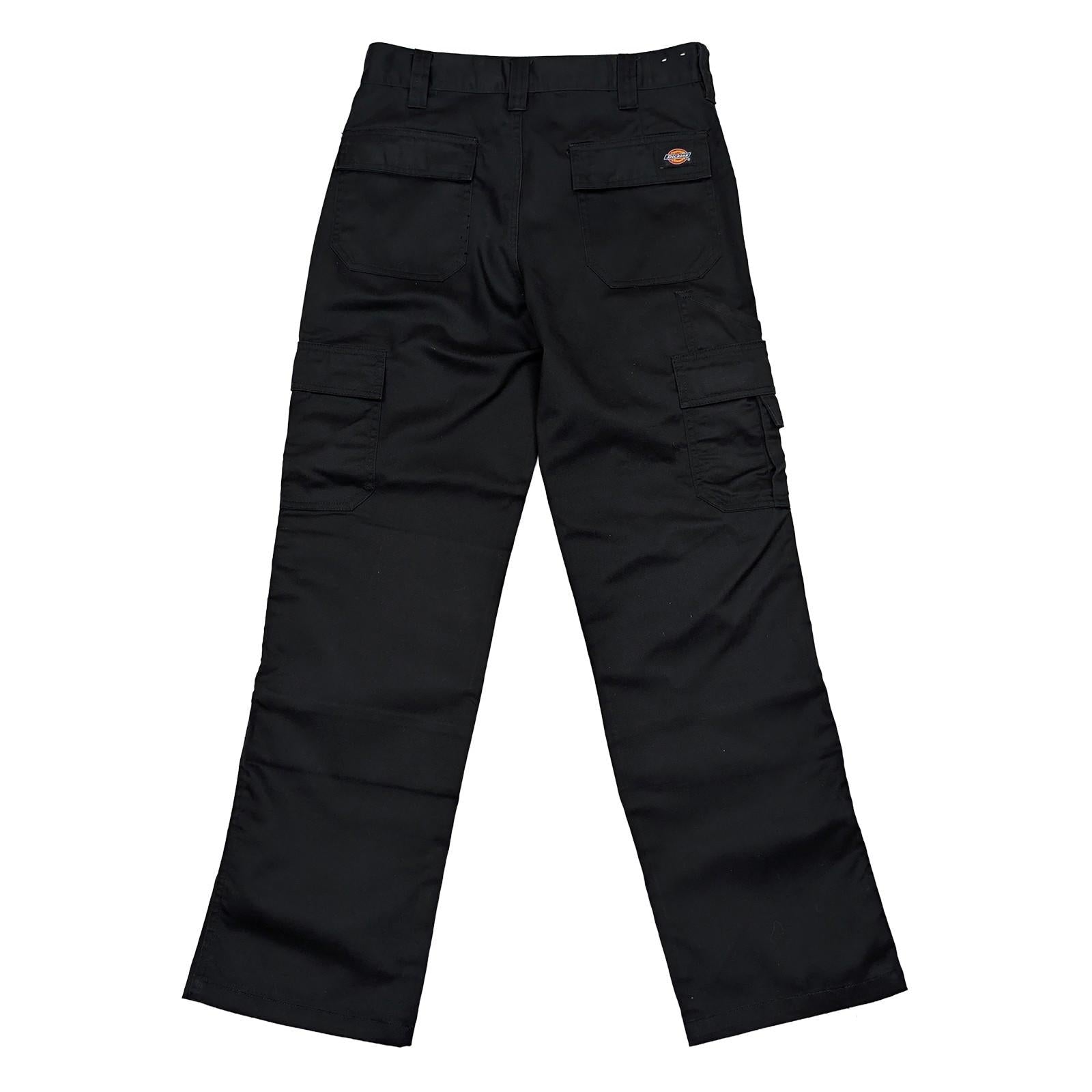 Dickies Cargo Work Trousers W30 Regular Black Combat Pants Knee Pad Pockets Mens by Dickies – | RewearableUK