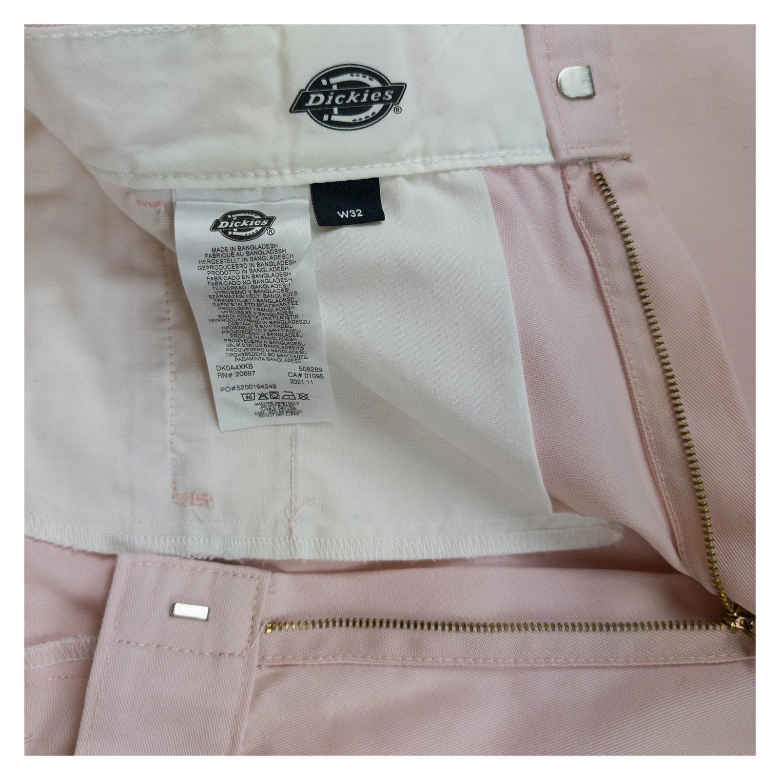 Dickies Dickies Classic Straight Fit Light Pink Trousers Men W32 – Casual Work Pants workear RewearableUK