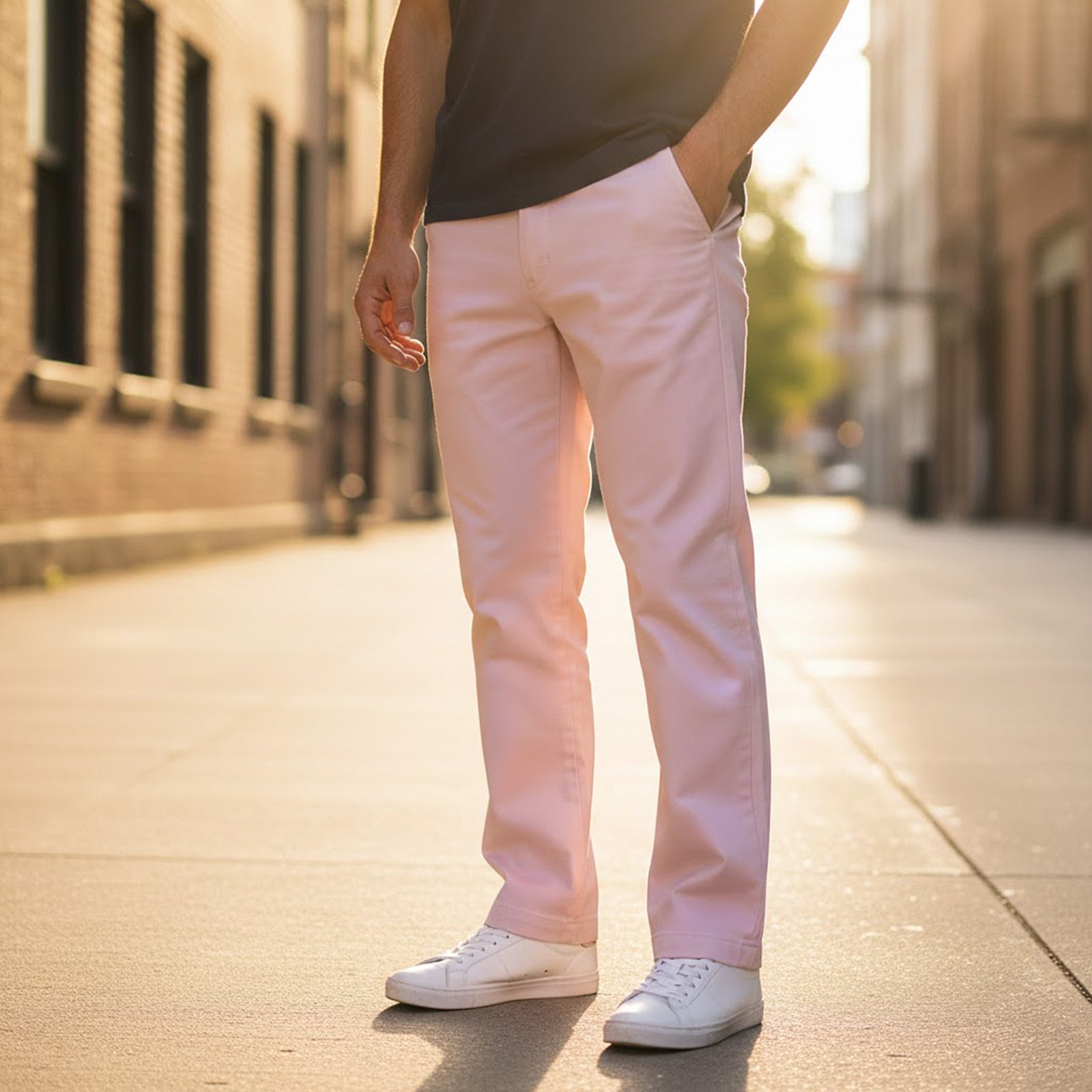 Dickies Classic Straight Fit Trousers in Light Pink | W32 by Dickies – workear | RewearableUK