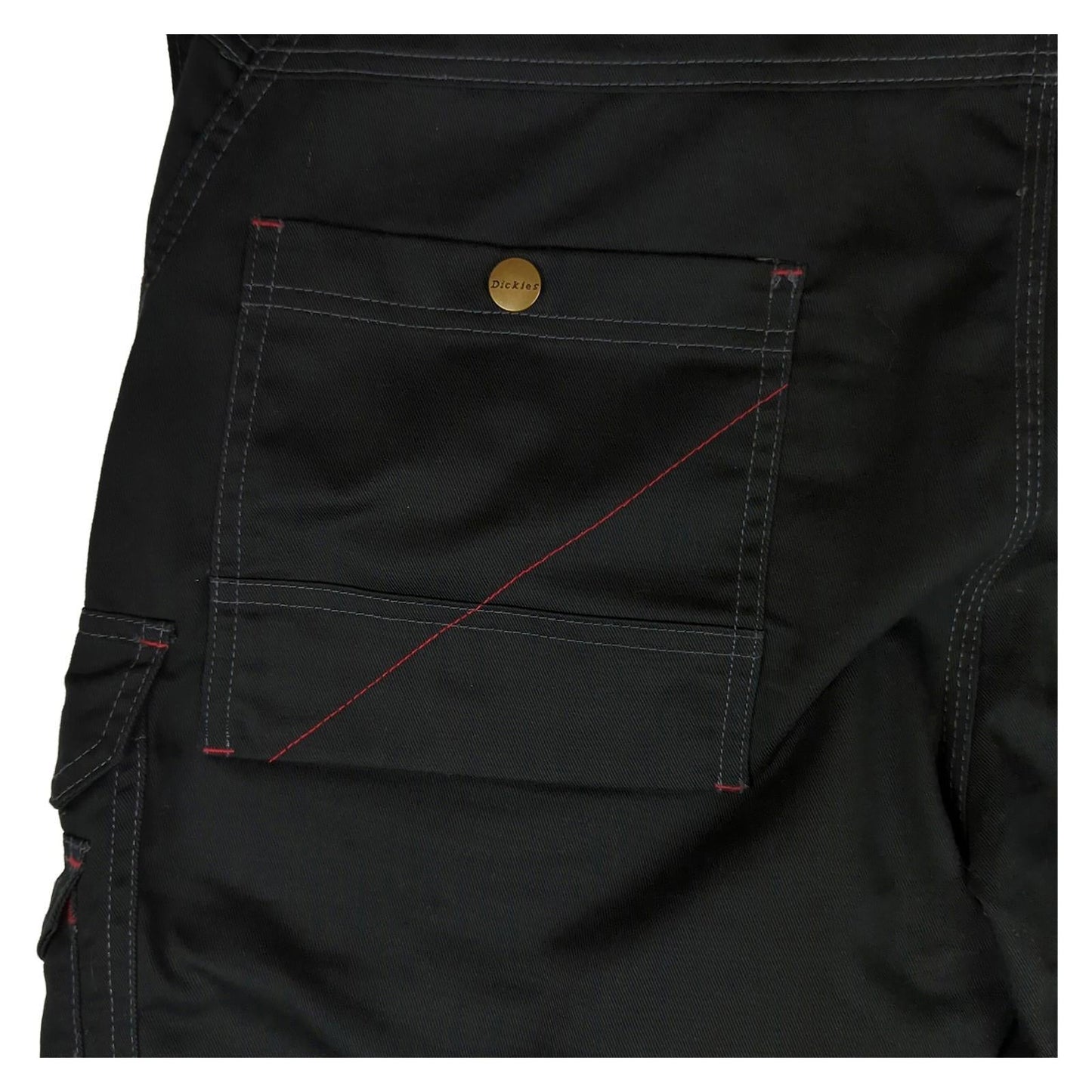 Dickies Dickies Contrast Stitch Cargo Trousers Black - Men's 38 S workear RewearableUK
