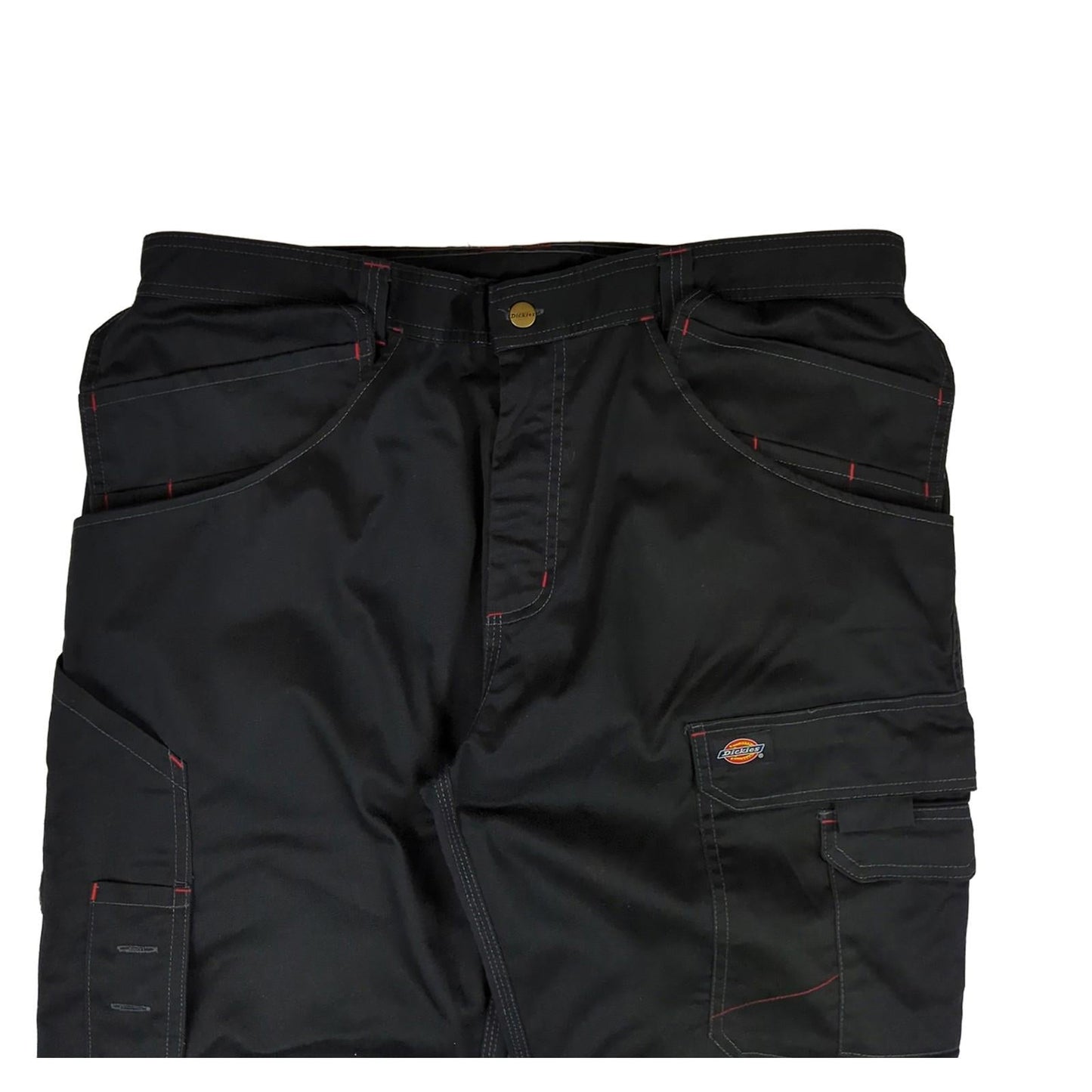 Dickies Dickies Contrast Stitch Cargo Trousers Black - Men's 38 S workear RewearableUK