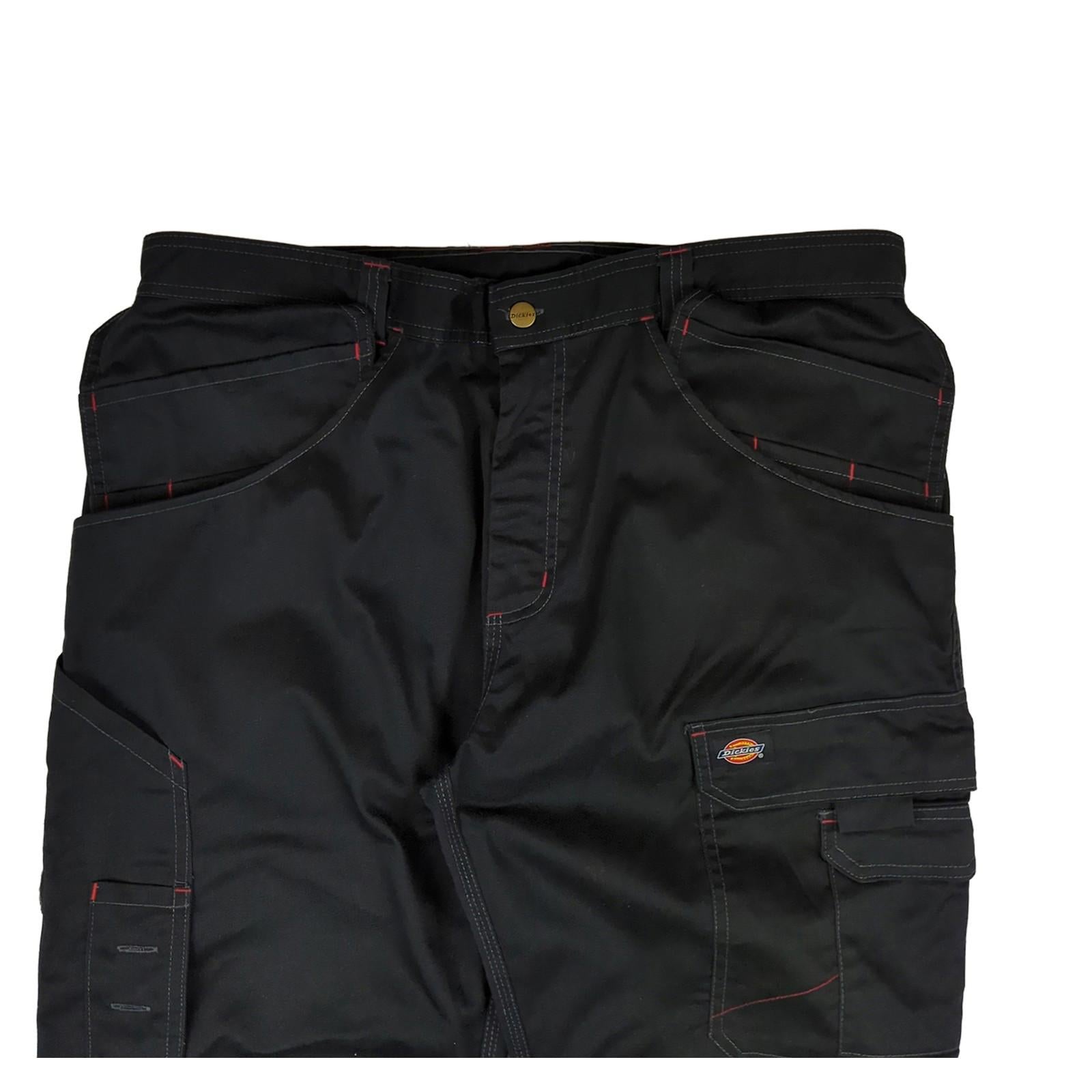 Dickies Dickies Contrast Stitch Cargo Trousers Black - Men's 38 S workear RewearableUK