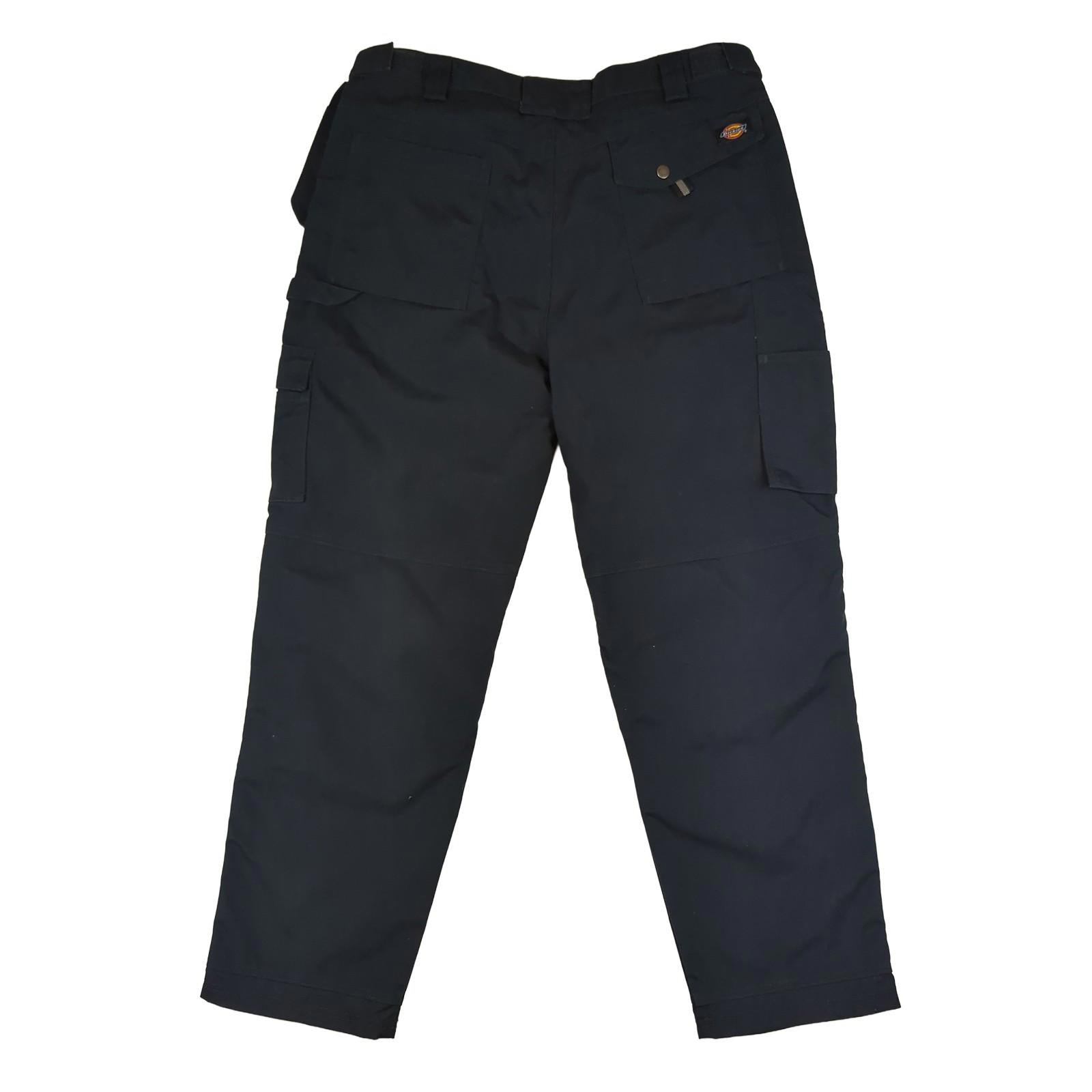 Dickies Dickies Convertible Cargo Trousers Zip Off Work Pants Navy Blue Men's 38 R workear RewearableUK