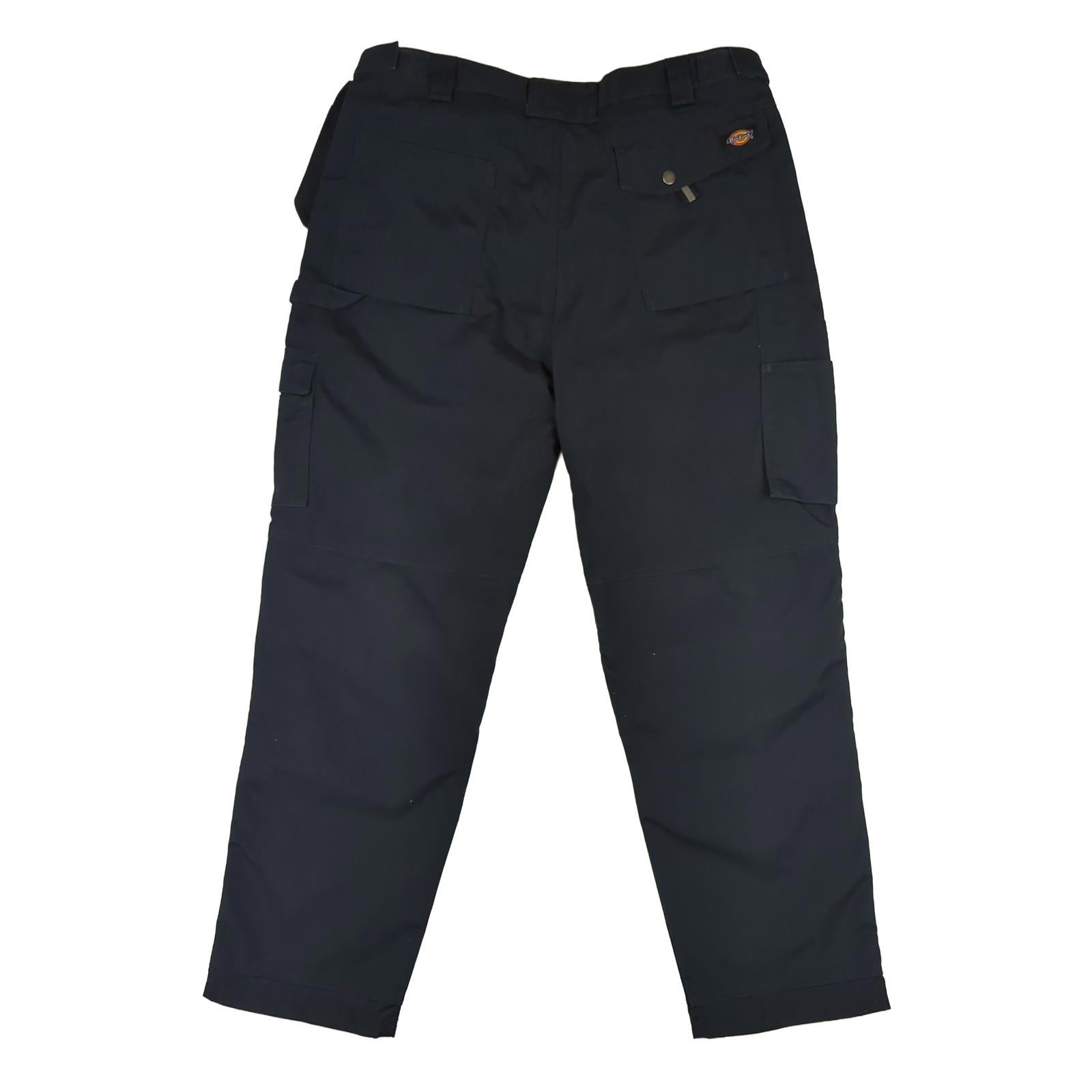 Dickies Dickies Convertible Cargo Trousers Zip Off Work Pants Navy Blue Men's 38 R workear RewearableUK