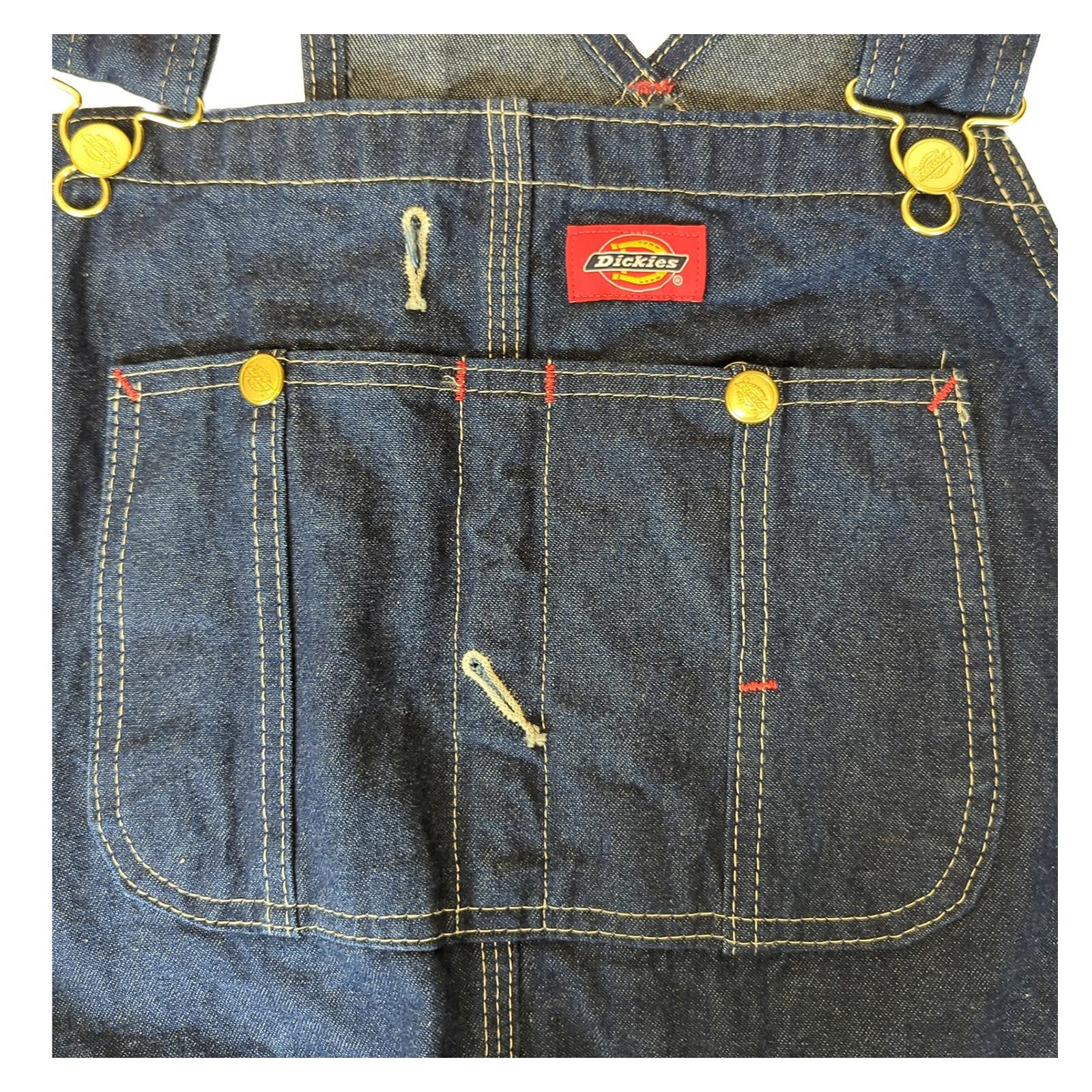 Dickies Dickies Denim Overalls Blue 42x32 Carpenter Workwear Utility Jeans JEANS RewearableUK