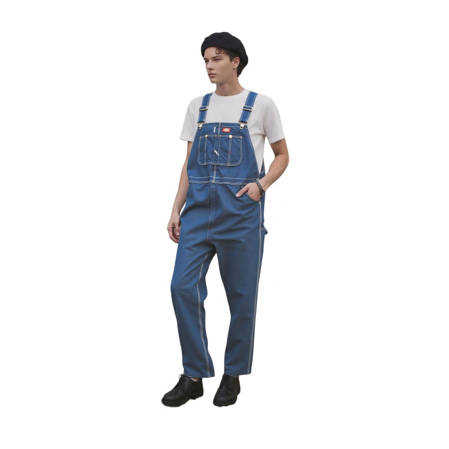 Dickies Dickies Denim Overalls Blue 42x32 Carpenter Workwear Utility Jeans JEANS RewearableUK