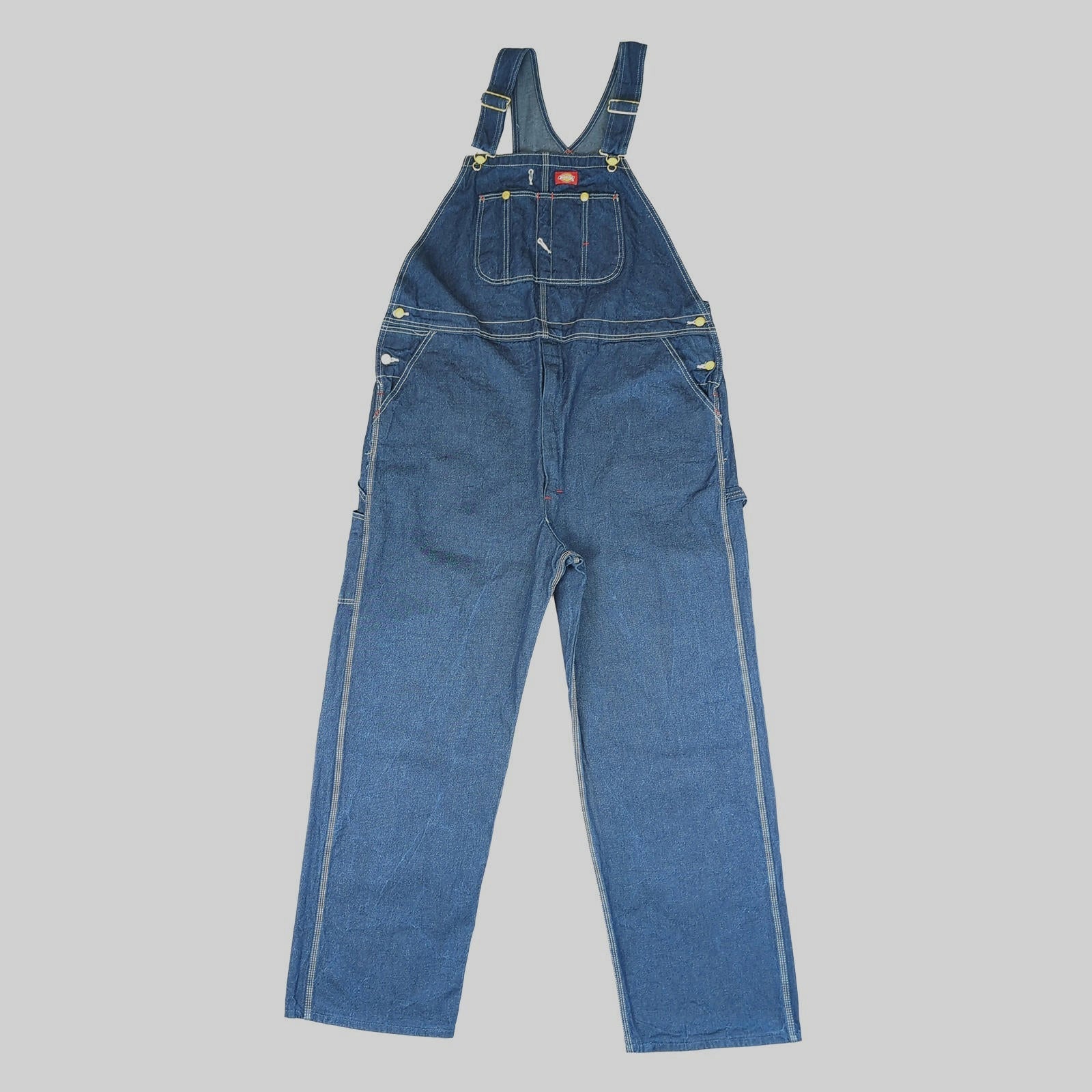 Dickies Dickies Denim Overalls Blue 42x32 Carpenter Workwear Utility Jeans JEANS RewearableUK