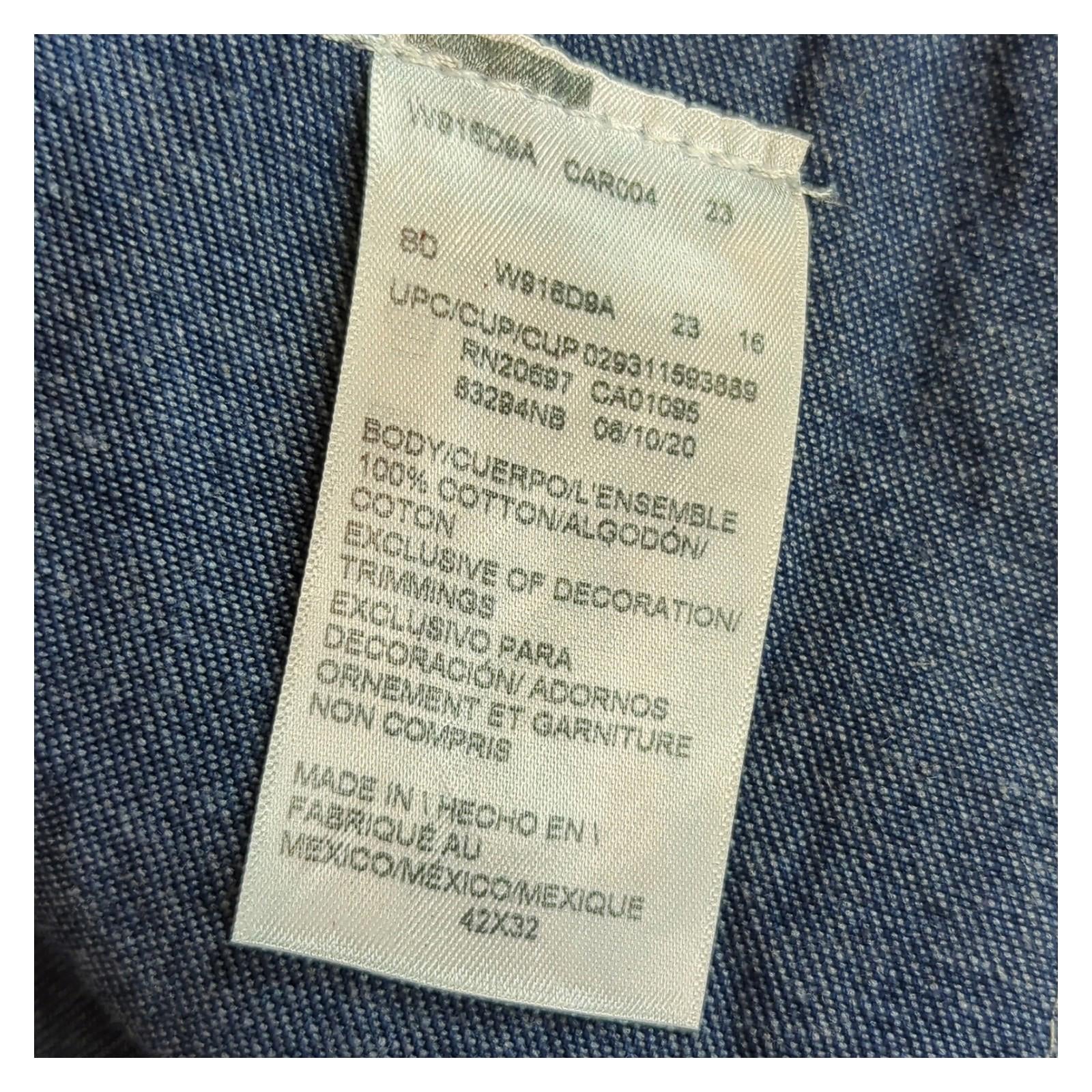 Dickies Dickies Denim Overalls Blue 42x32 Carpenter Workwear Utility Jeans JEANS RewearableUK