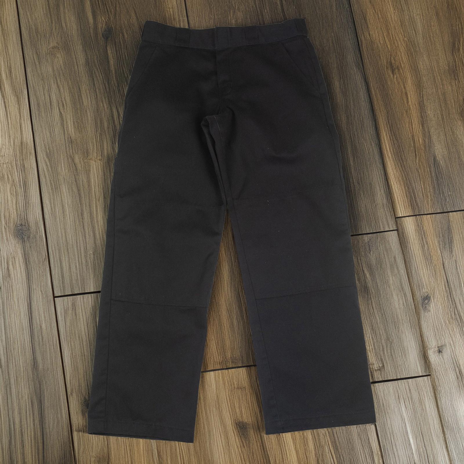 Dickies Double Knee Work Trousers Men's Black W32 L30 Relaxed Straight WP852 by Dickies – | RewearableUK
