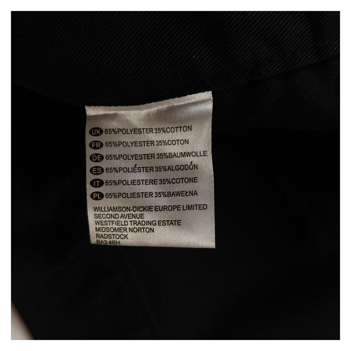Dickies Double Knee Work Trousers Men's Black W34 31in Leg Altered Hem – Workwear product photo 5 | RewearableUK