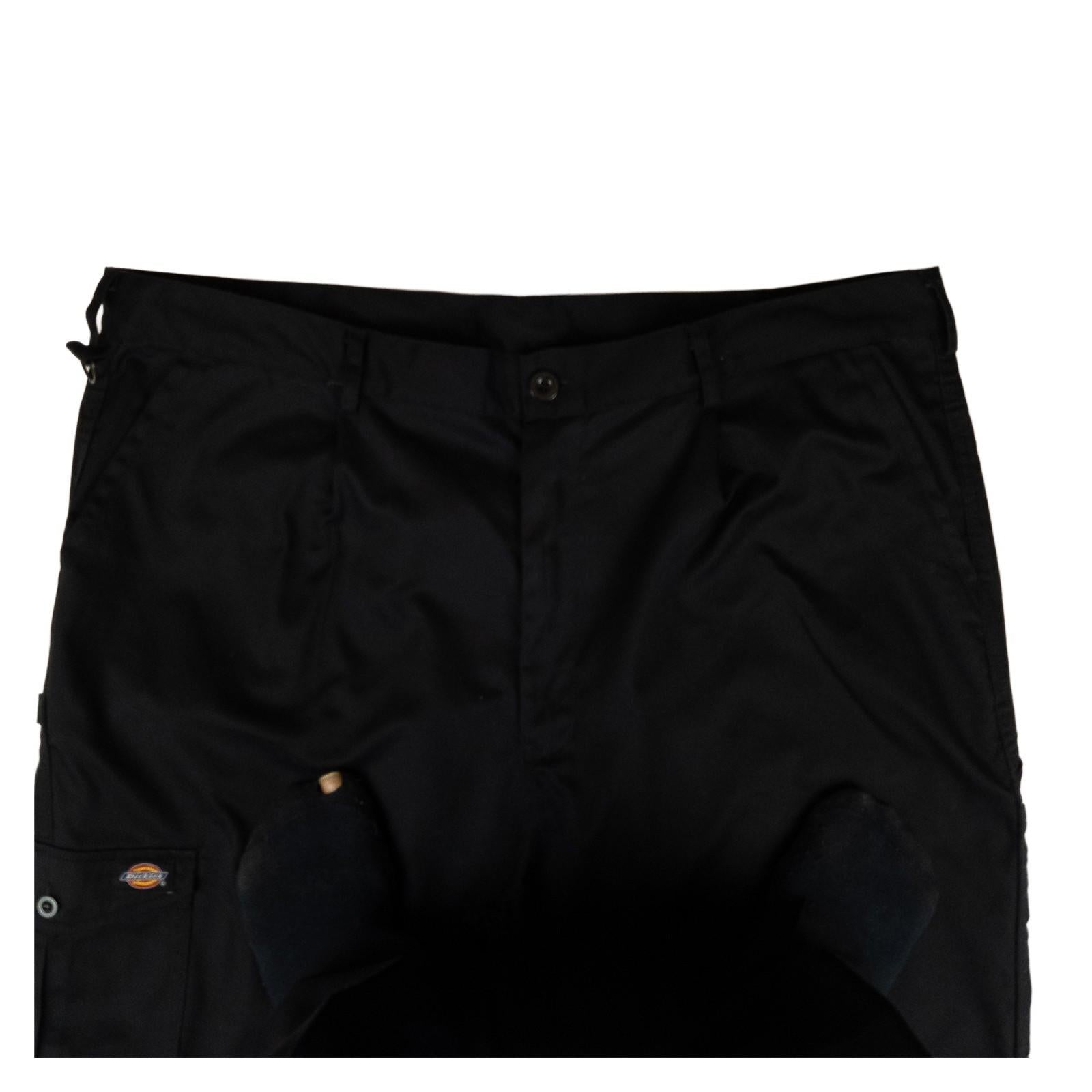 Dickies Double Knee Work Trousers Mens Black W34 Reinforced Heavy Duty ALTERED by Dickies – | RewearableUK