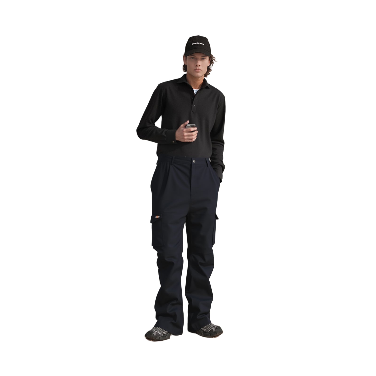 Dickies Double Knee Work Trousers Mens Black W34 Reinforced Heavy Duty ALTERED by Dickies – | RewearableUK