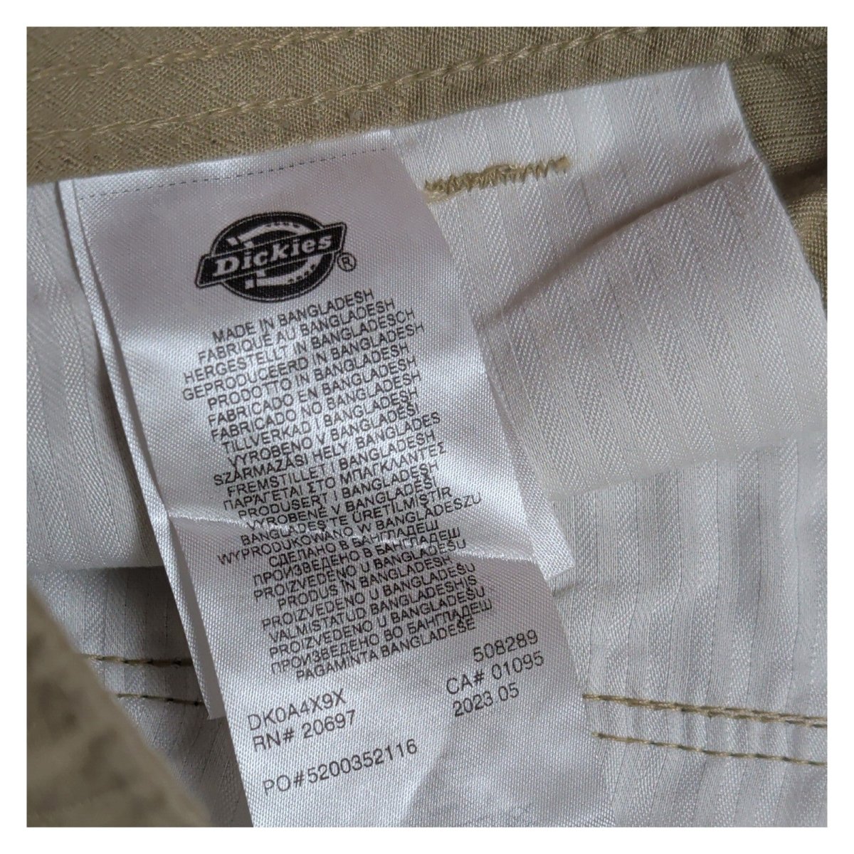 Dickies Eagle Bend Men's Cargo Trousers W32 Khaki Double Knee – Workwear product photo 5 | RewearableUK