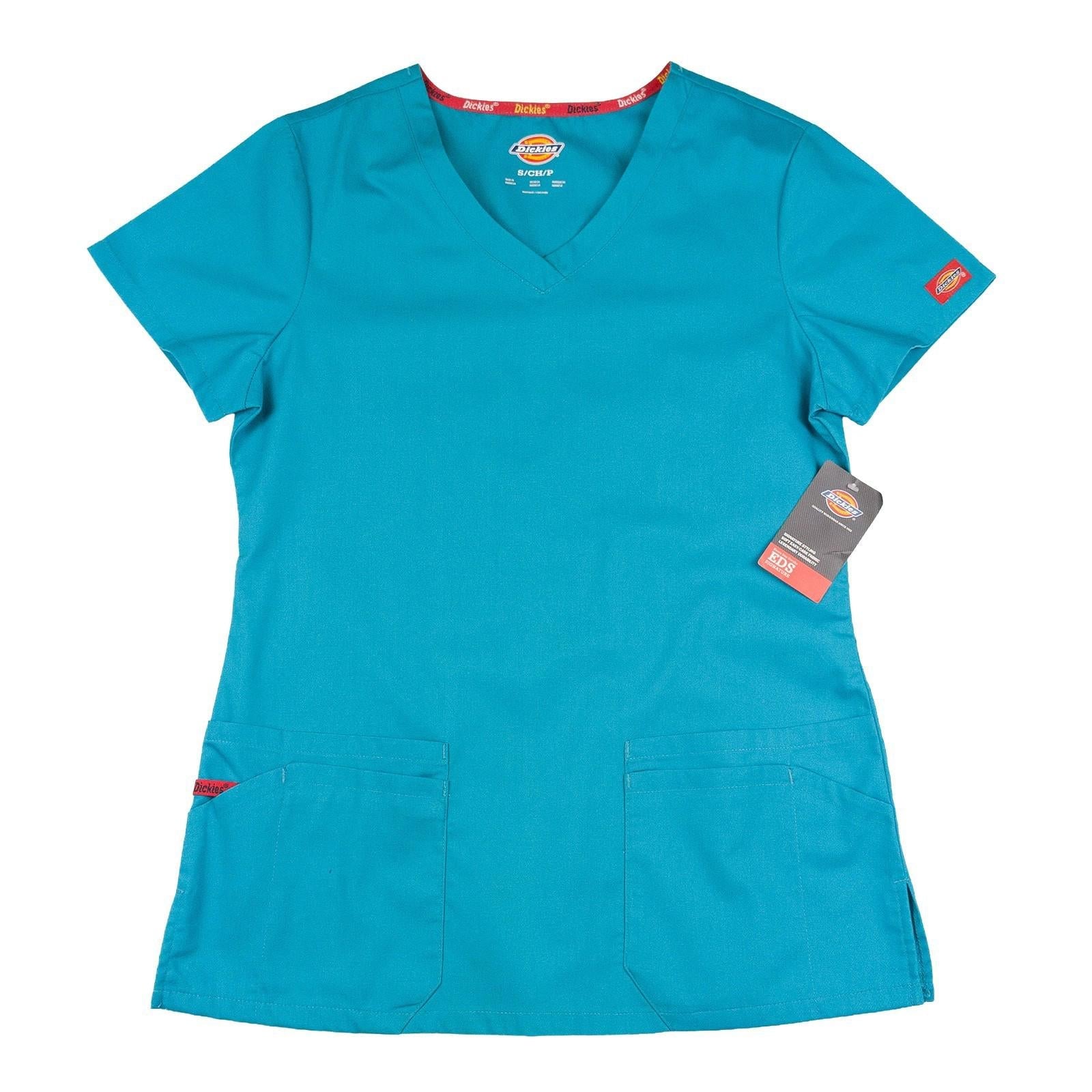 Dickies EDS Signature Scrub Top Teal S – New with Tags by Dickies – T-Shirts | RewearableUK