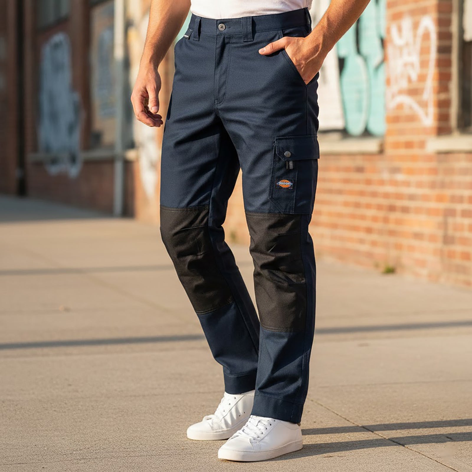 Dickies Eisenhower Multi Pocket Trousers Navy Cordura | Men's 32S (New) by Dickies – WORKWEAR | RewearableUK