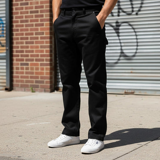 Dickies Eisenhower Work Trousers Black Zip Cargo | Men's W36 R by Dickies – | RewearableUK