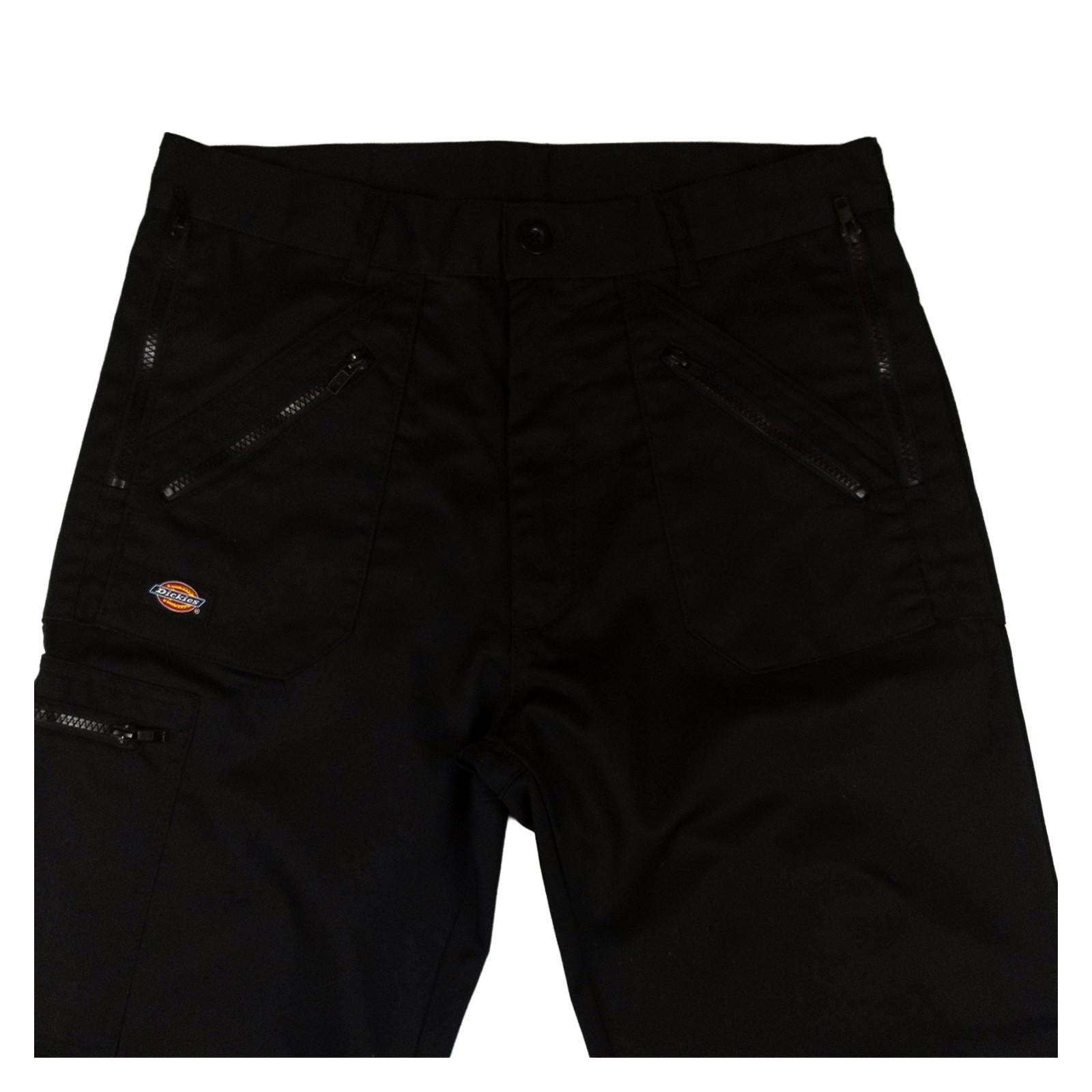Dickies Eisenhower Work Trousers W32 S Short Black Zip Pockets Knee Pad Cargo by Dickies – | RewearableUK