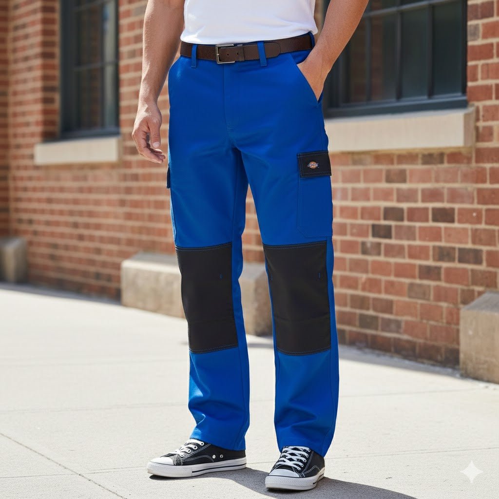 Dickies Everyday Two - Tone Work Trousers Blue | Men's 34 R NWT by Dickies – workear | RewearableUK