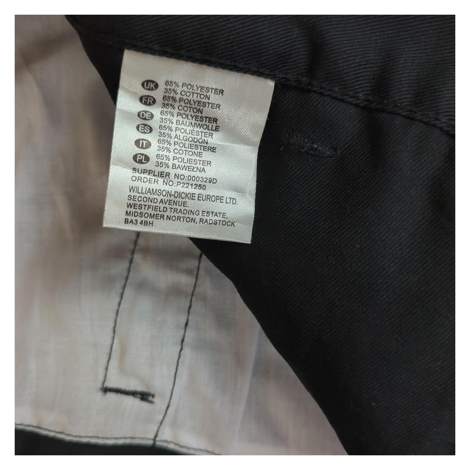 Dickies Dickies Everyday Work Trousers Black UK 38T IT 50R EU 54R Cotton Blend workear RewearableUK