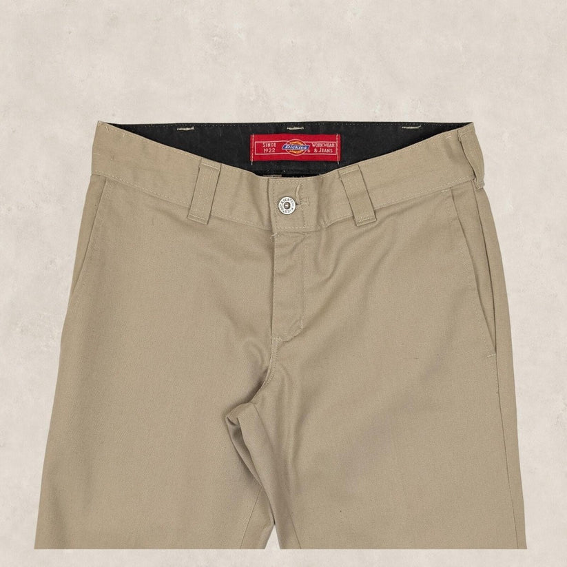 dickies flex work trousers straight fit classic khaki beige mens size 30x30 by Dickies – | RewearableUK