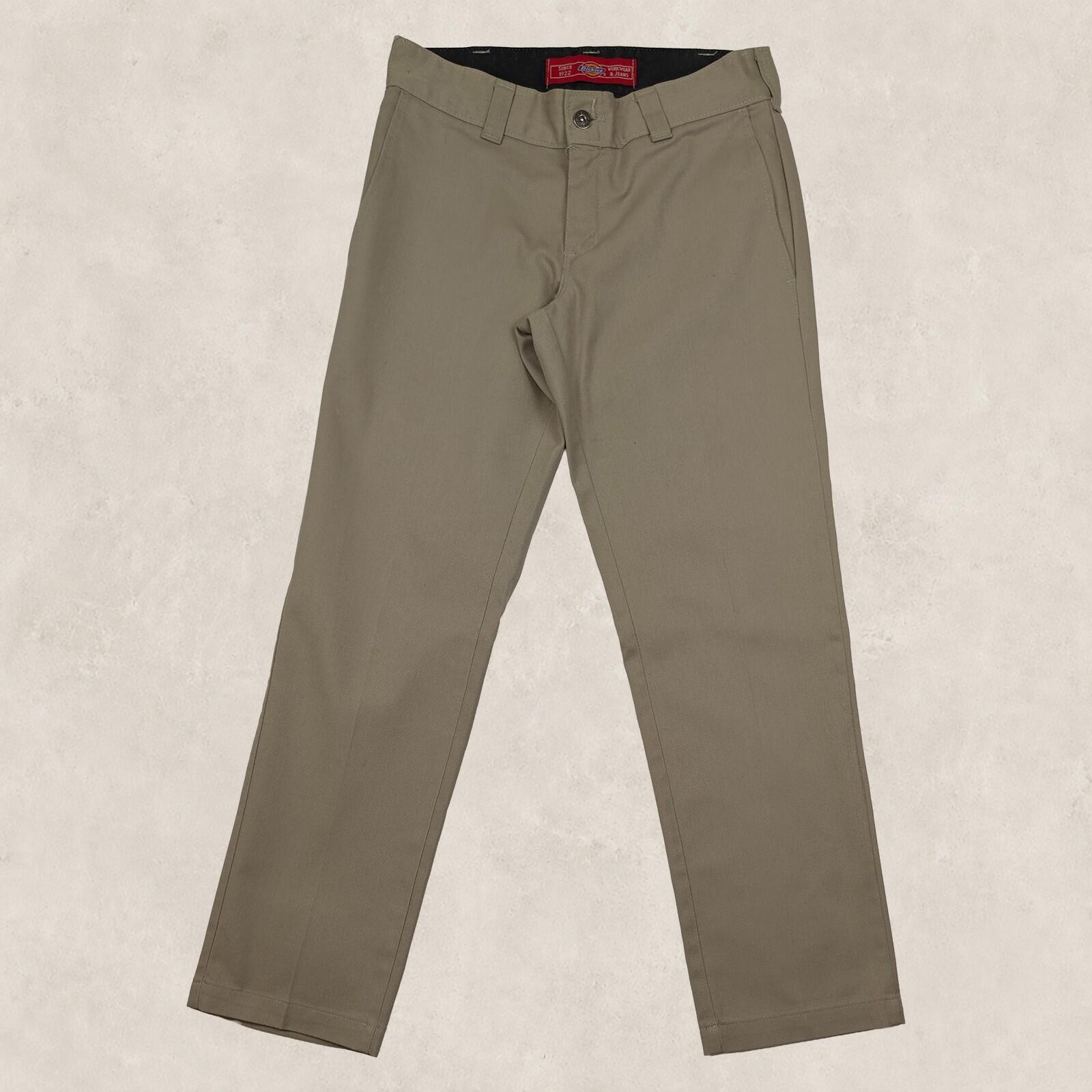 dickies flex work trousers straight fit classic khaki beige mens size 30x30 by Dickies – | RewearableUK