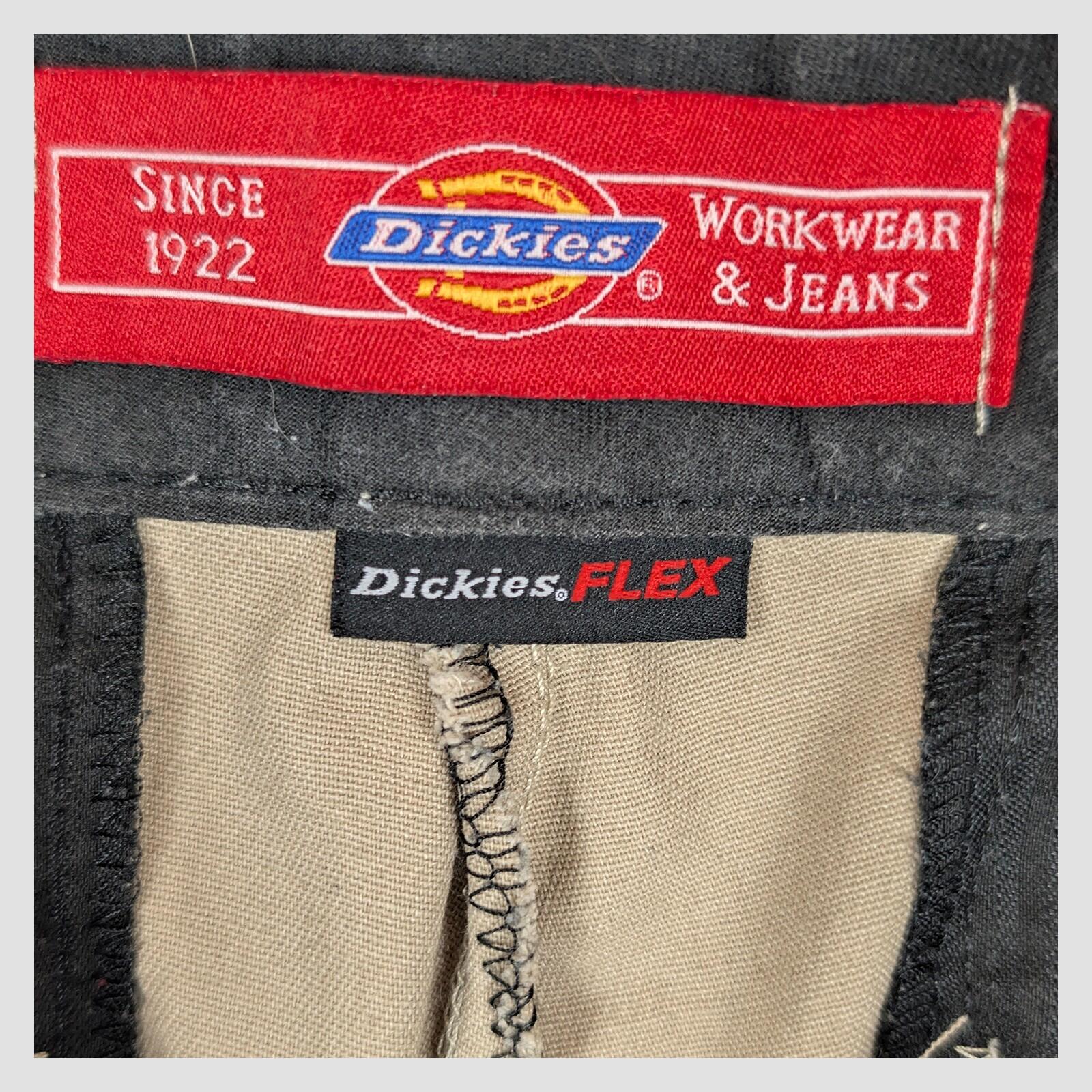 dickies flex work trousers straight fit classic khaki beige mens size 30x30 by Dickies – | RewearableUK