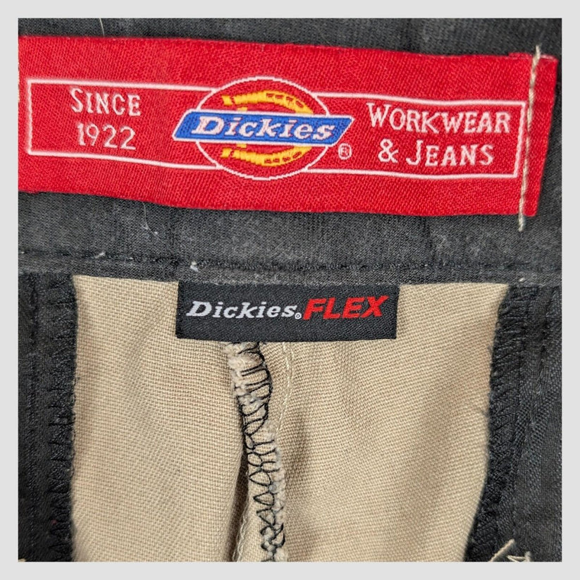 dickies flex work trousers straight fit classic khaki beige mens size 30x30 by Dickies – | RewearableUK