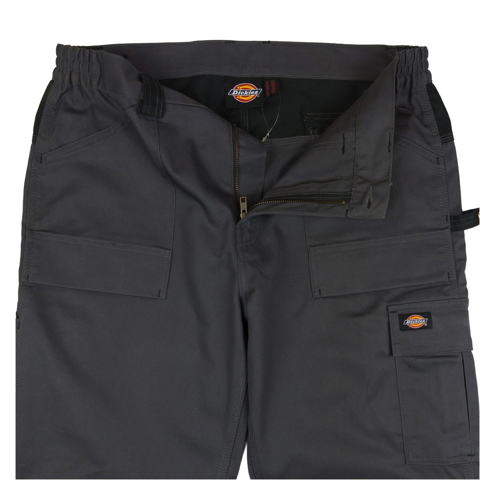 Dickies Hi - Vis Reflective Work Trousers Charcoal Grey 38S Excellent by Dickies – | RewearableUK