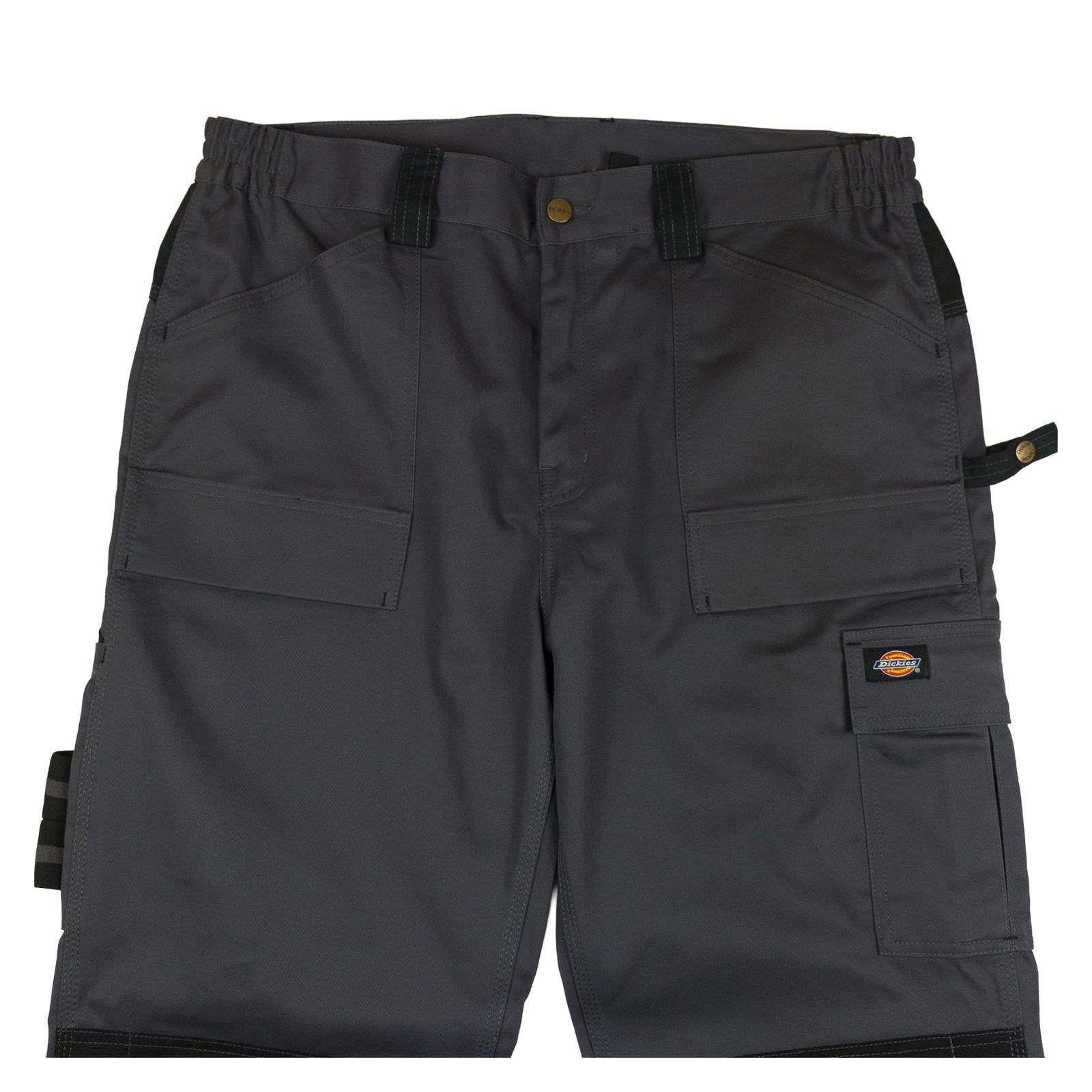 Dickies Hi - Vis Reflective Work Trousers Charcoal Grey 38S Excellent by Dickies – | RewearableUK