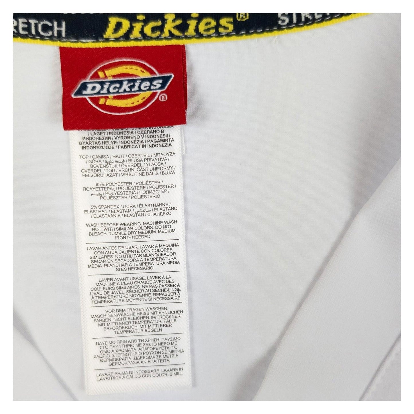 Dickies Medical EDS Essentials Men's Scrub Top White Size XS V - Neck DKE645 New by Dickies – | RewearableUK