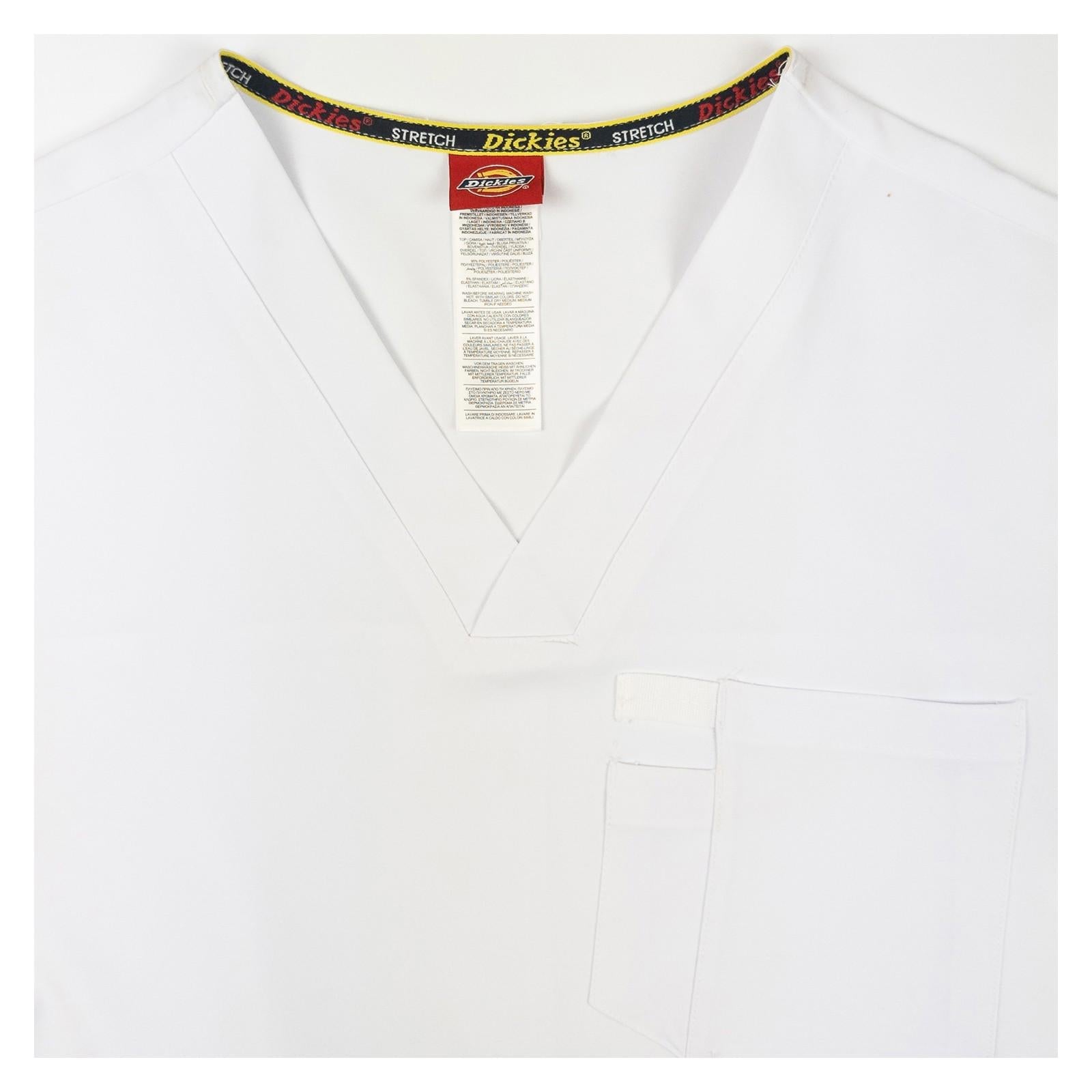 Dickies Medical EDS Essentials Men's Scrub Top White Size XS V - Neck DKE645 New by Dickies – | RewearableUK
