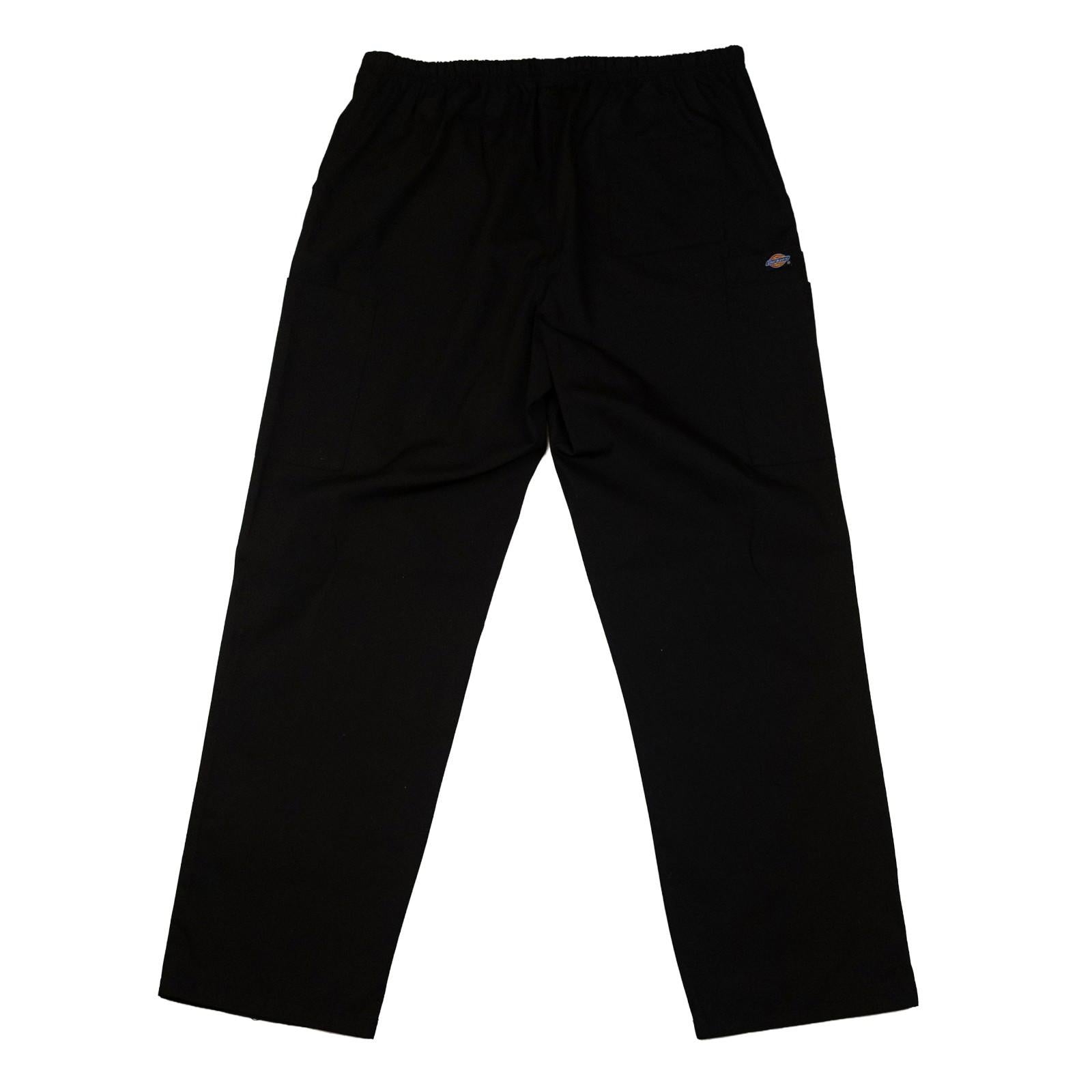 Dickies Medical Scrub Trousers Large L Black Drawstring Elastic Waist Cargo Pant by Dickies – | RewearableUK