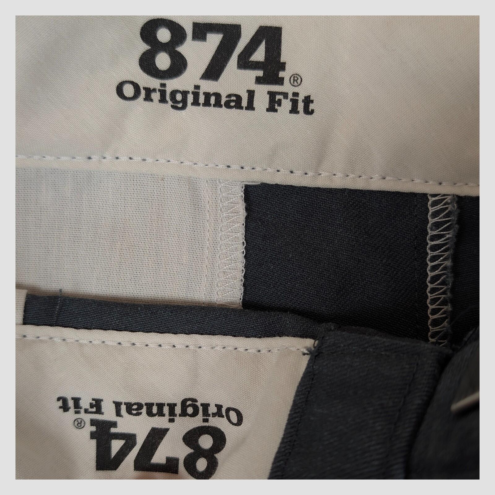 Dickies Mens Black 874 Original Straight Fit Work Pants Trousers Size W30 L32 by Dickies – | RewearableUK