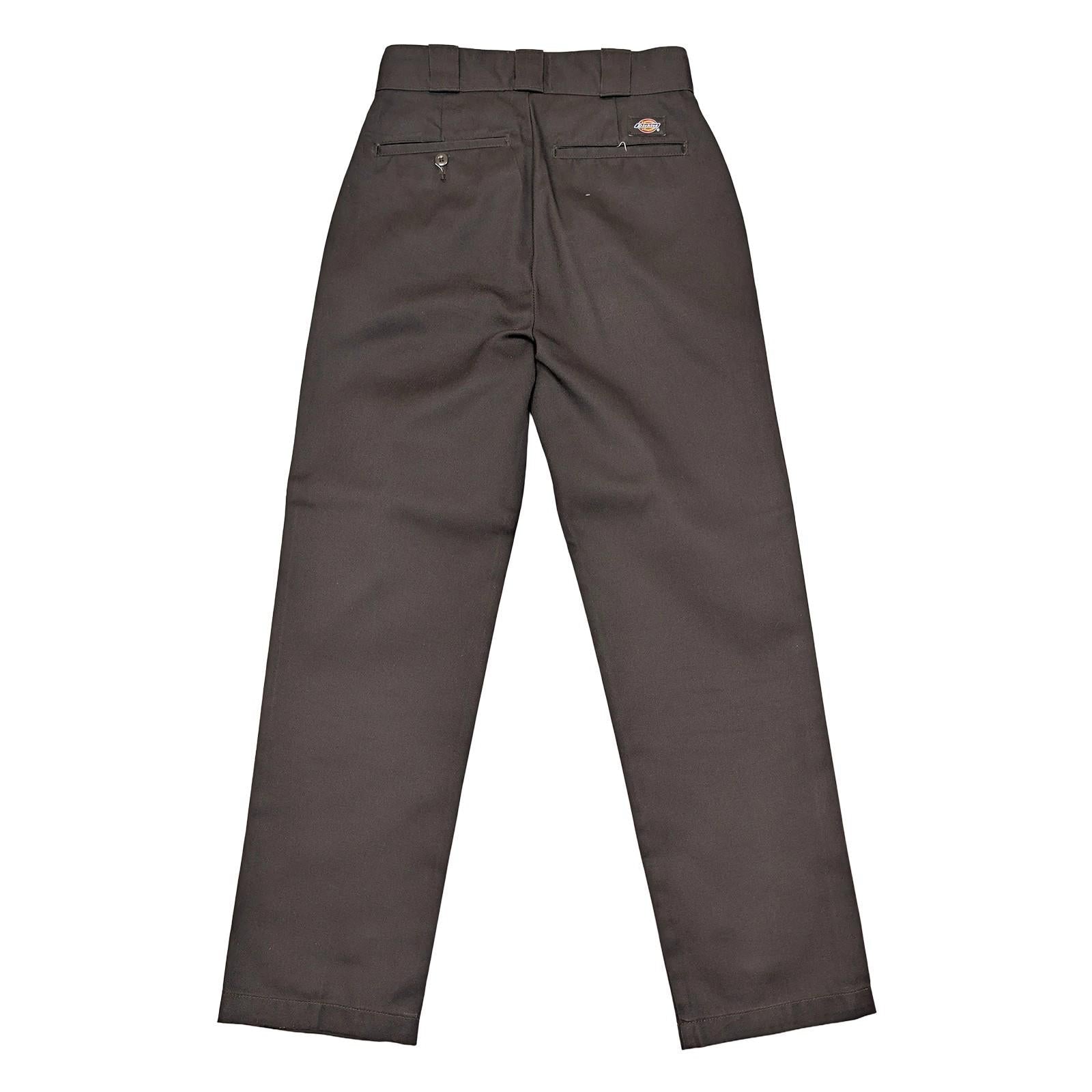 Dickies Men's Classic Work Pants W26 Dark Brown Straight Leg Chino NWOT by Dickies – | RewearableUK