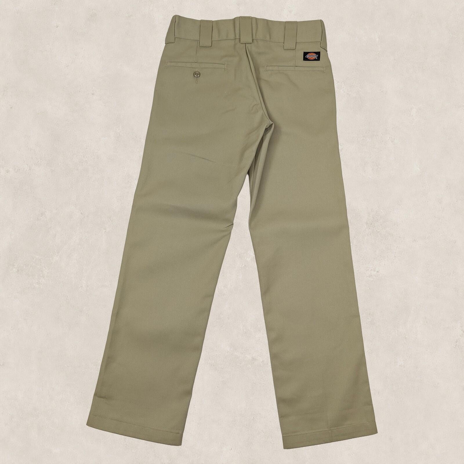 Dickies Mens Khaki Beige Utility Slim Straight Work Pants Trousers Size W28 L30 by Dickies – | RewearableUK