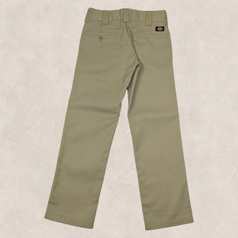 Dickies Mens Khaki Beige Utility Slim Straight Work Pants Trousers Size W28 L30 by Dickies – | RewearableUK