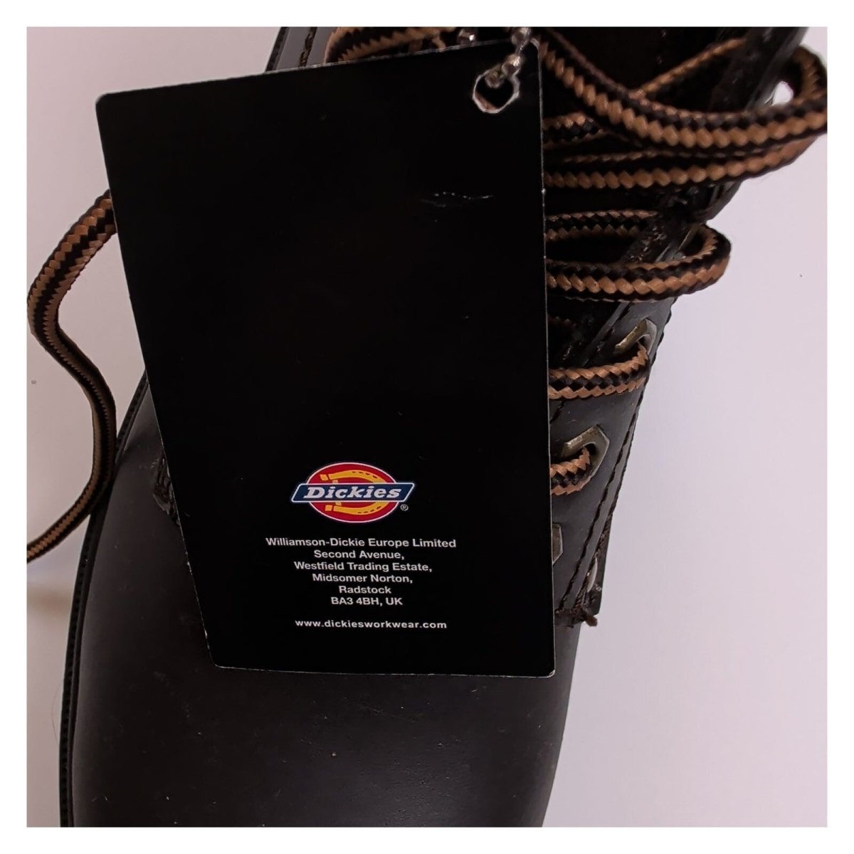Dickies Men's Safety Boots UK 7 Dark Brown Leather Steel Toe Work Boots – product photo 5 | RewearableUK