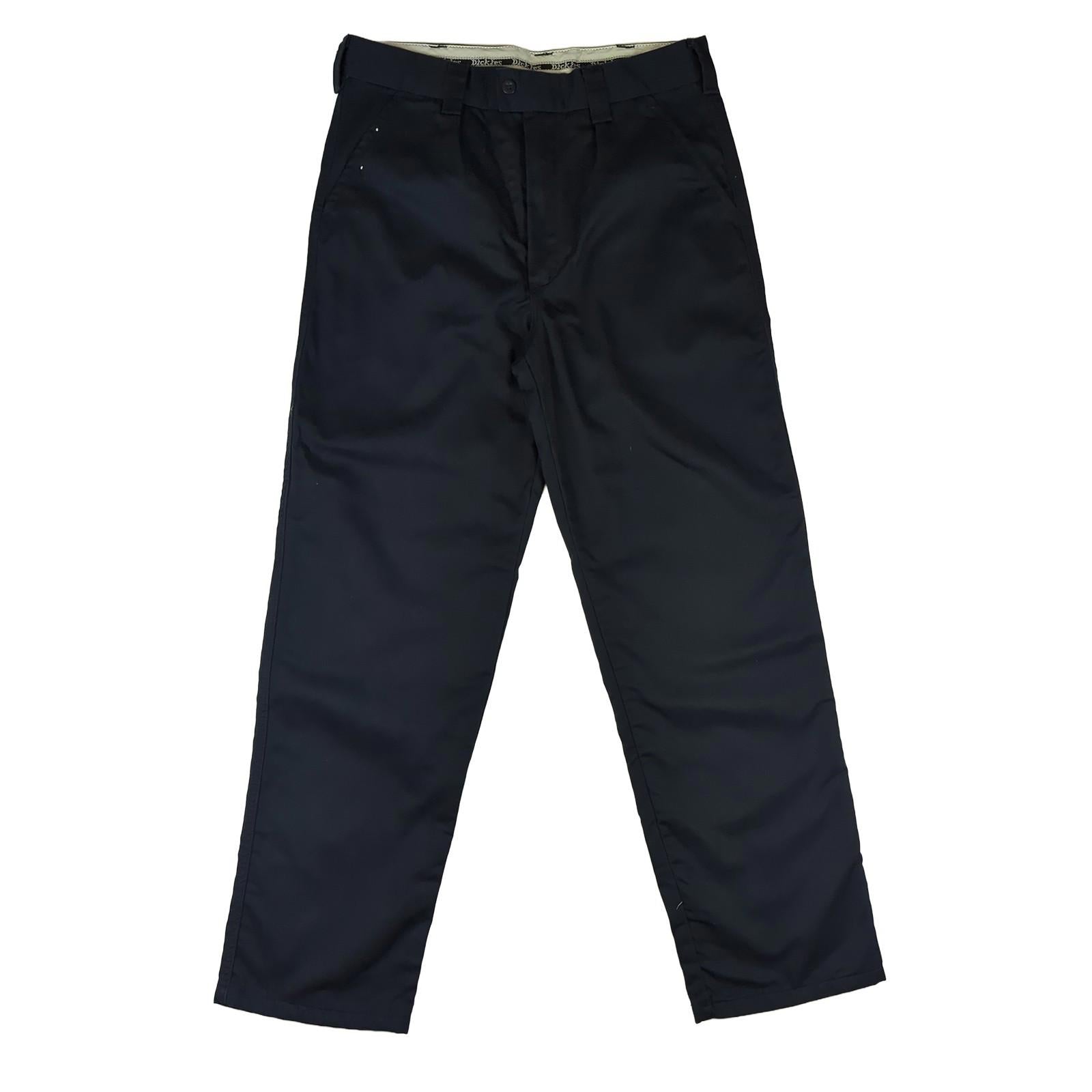 Dickies Dickies Mens Work Trousers Size 44 R Navy Blue Straight Fit Durable Workwear workear RewearableUK