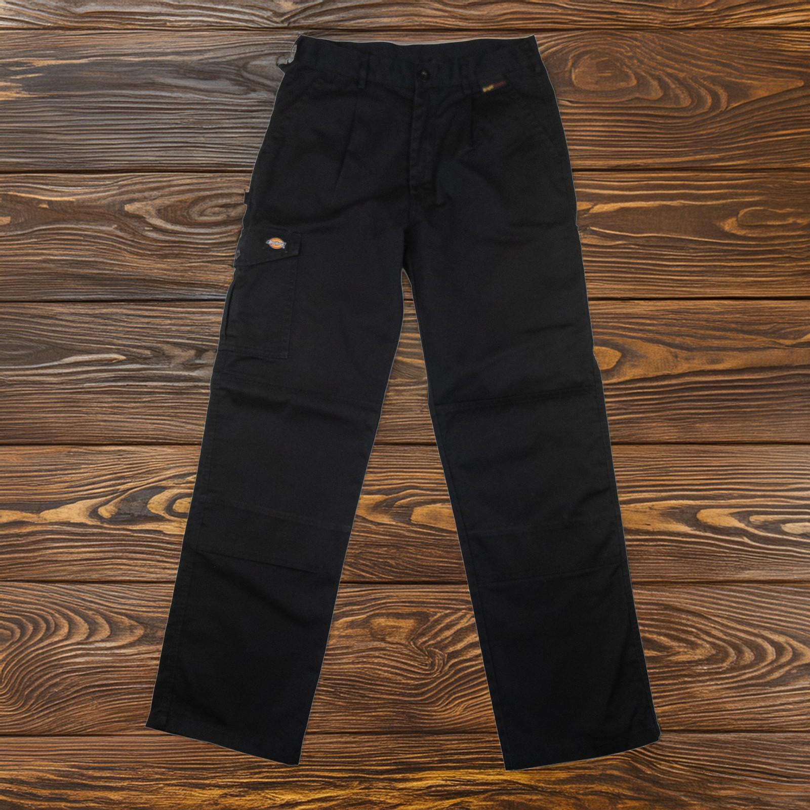 Dickies Men's Work Trousers W32 T Tall Black Cargo Combat Knee Pad Pockets Pants by Dickies – | RewearableUK