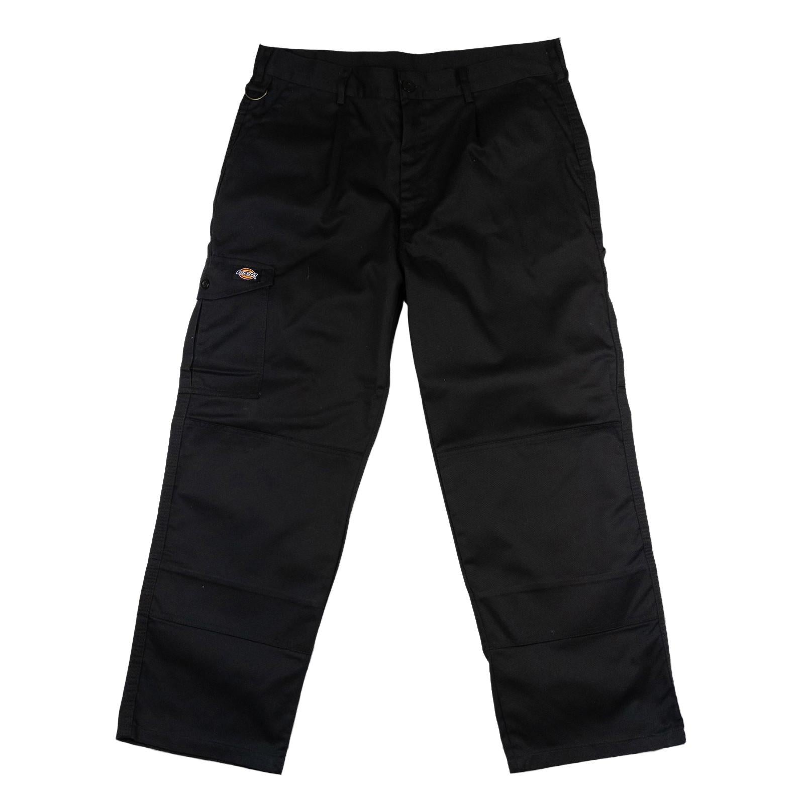 Dickies Men's Work Trousers W36 R Regular Black Cargo Knee Pad Pockets Pants by Dickies – | RewearableUK