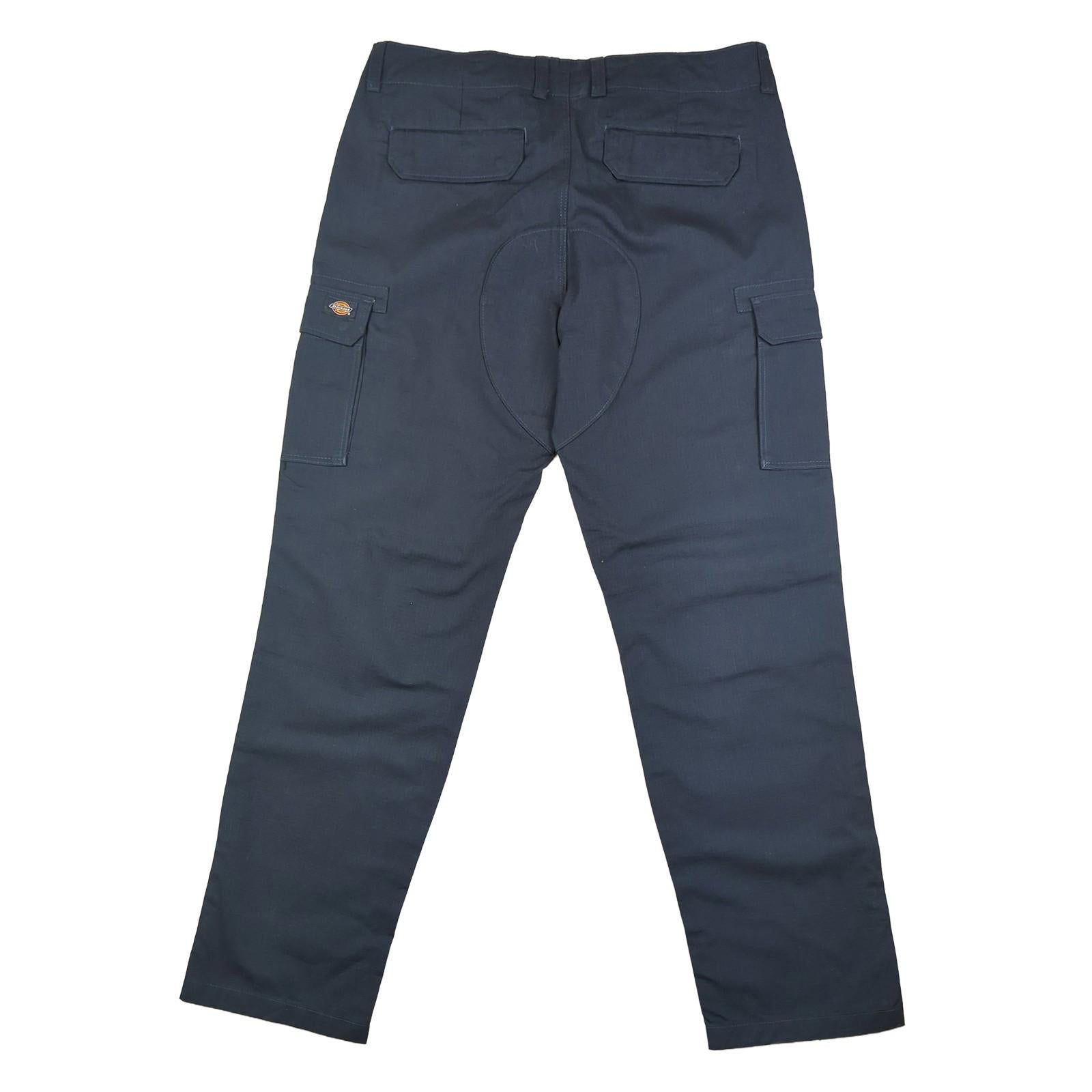 Dickies Dickies Millerville Cargo Trousers Navy Blue Work Pants | Men's Size 38 R workear RewearableUK