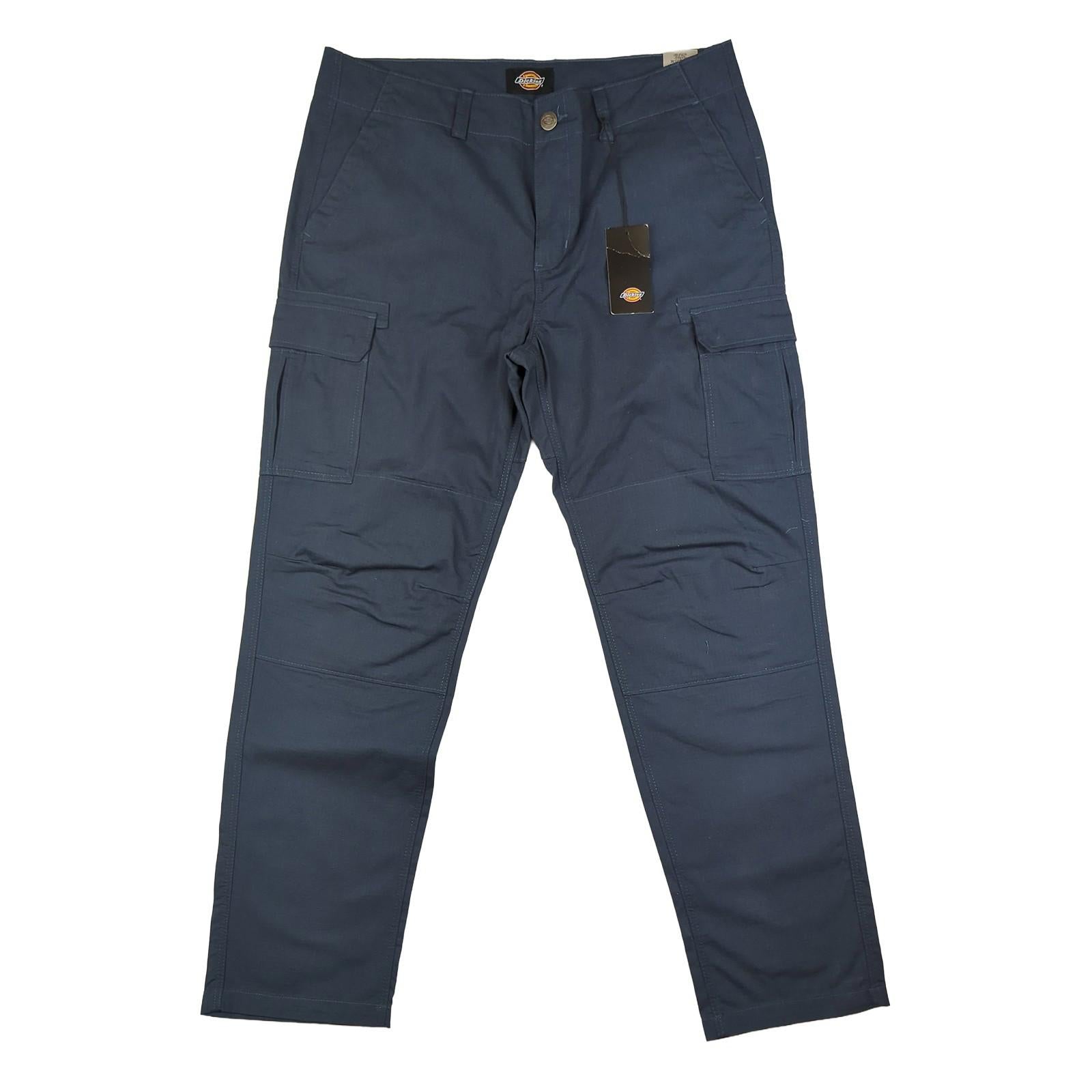 Dickies Dickies Millerville Cargo Trousers Navy Blue Work Pants | Men's Size 38 R workear RewearableUK