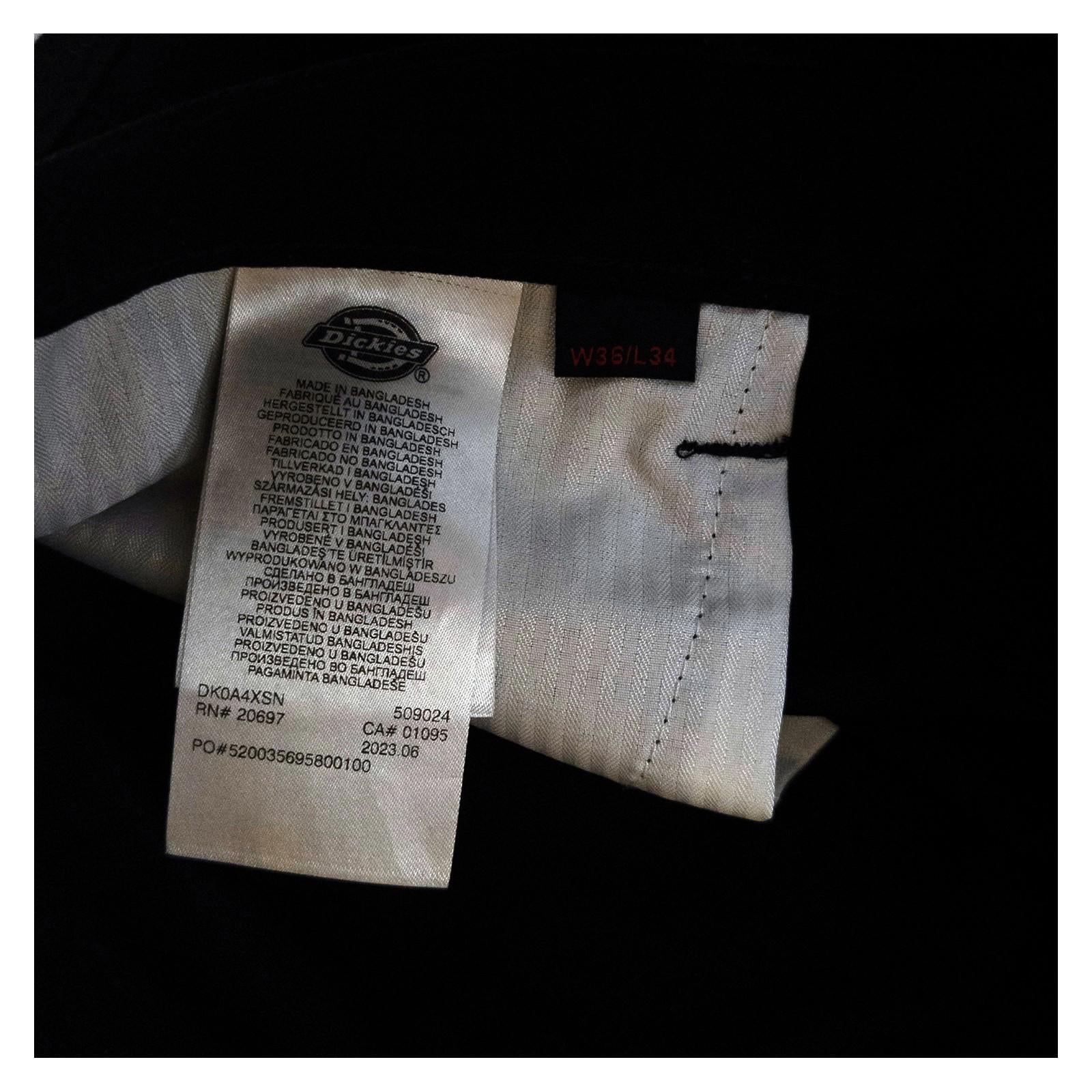 Dickies Millerville Cargo Trousers W36 L34 Black Combat Pants Skater Streetwear by Dickies – | RewearableUK