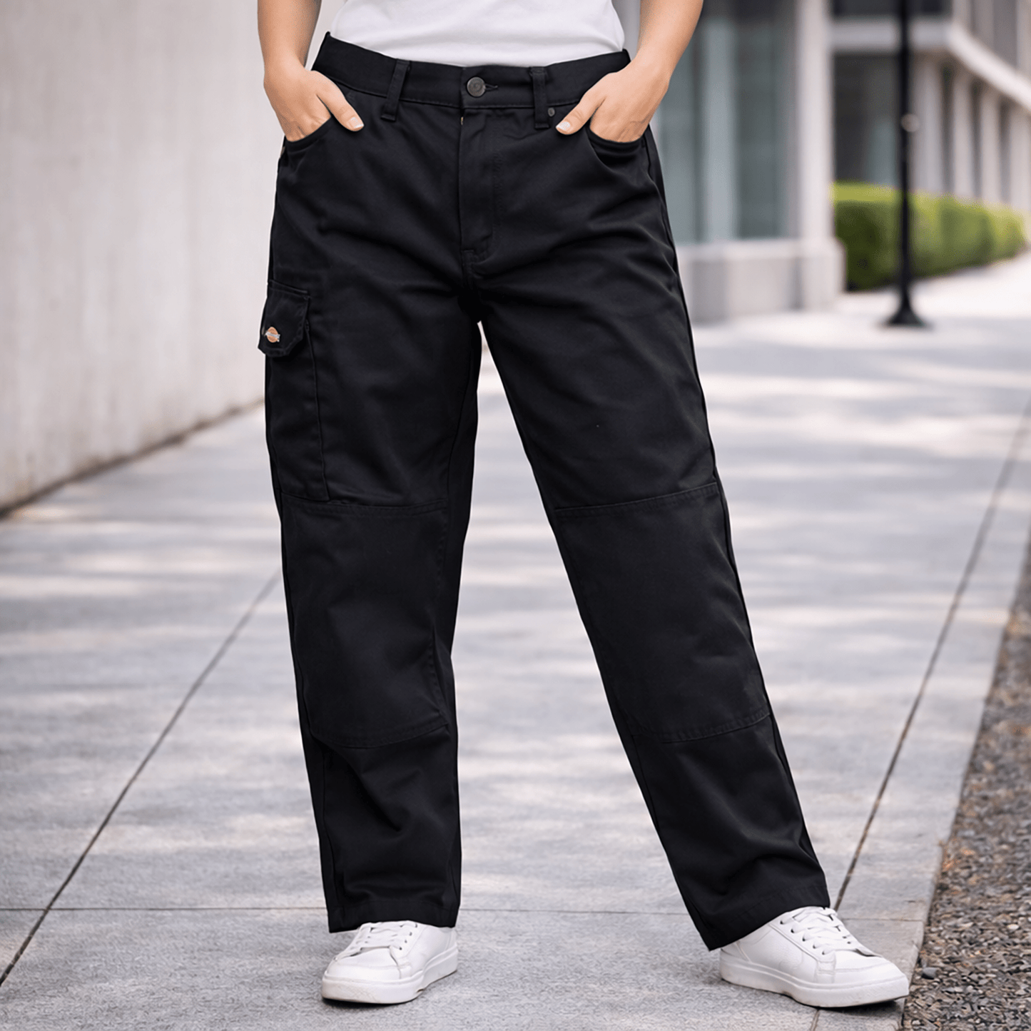 Dickies Navy Cargo Work Trousers Knee Pad | Men's W36 R by Dickies – WORKWEAR | RewearableUK