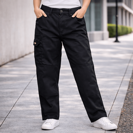Dickies Navy Cargo Work Trousers Knee Pad | Men's W36 R by Dickies – WORKWEAR | RewearableUK