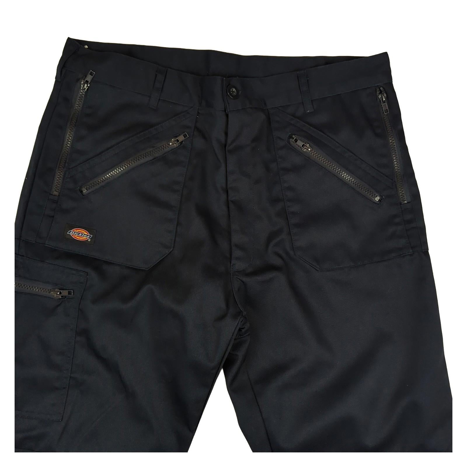 Dickies Dickies navy cargo work trousers W36S polycotton blend workear RewearableUK