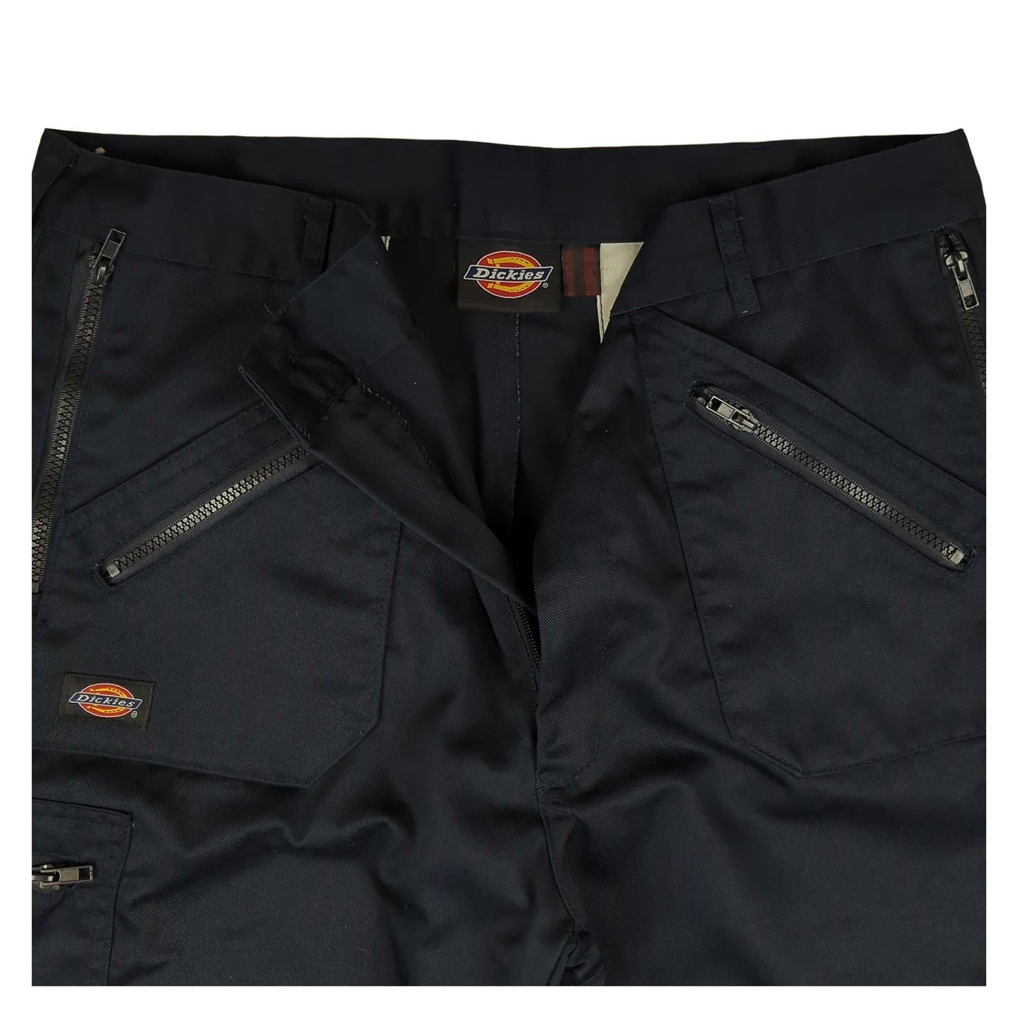 Dickies Dickies navy cargo work trousers W36S polycotton blend workear RewearableUK