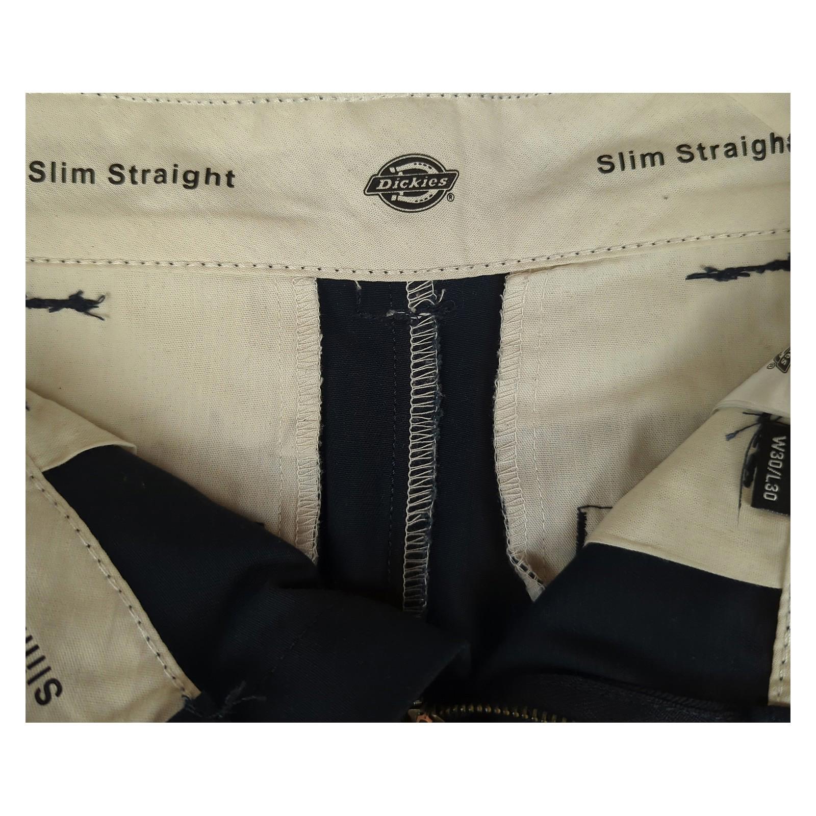 Dickies Dickies navy slim straight trousers W30 L30 cotton blend workear RewearableUK