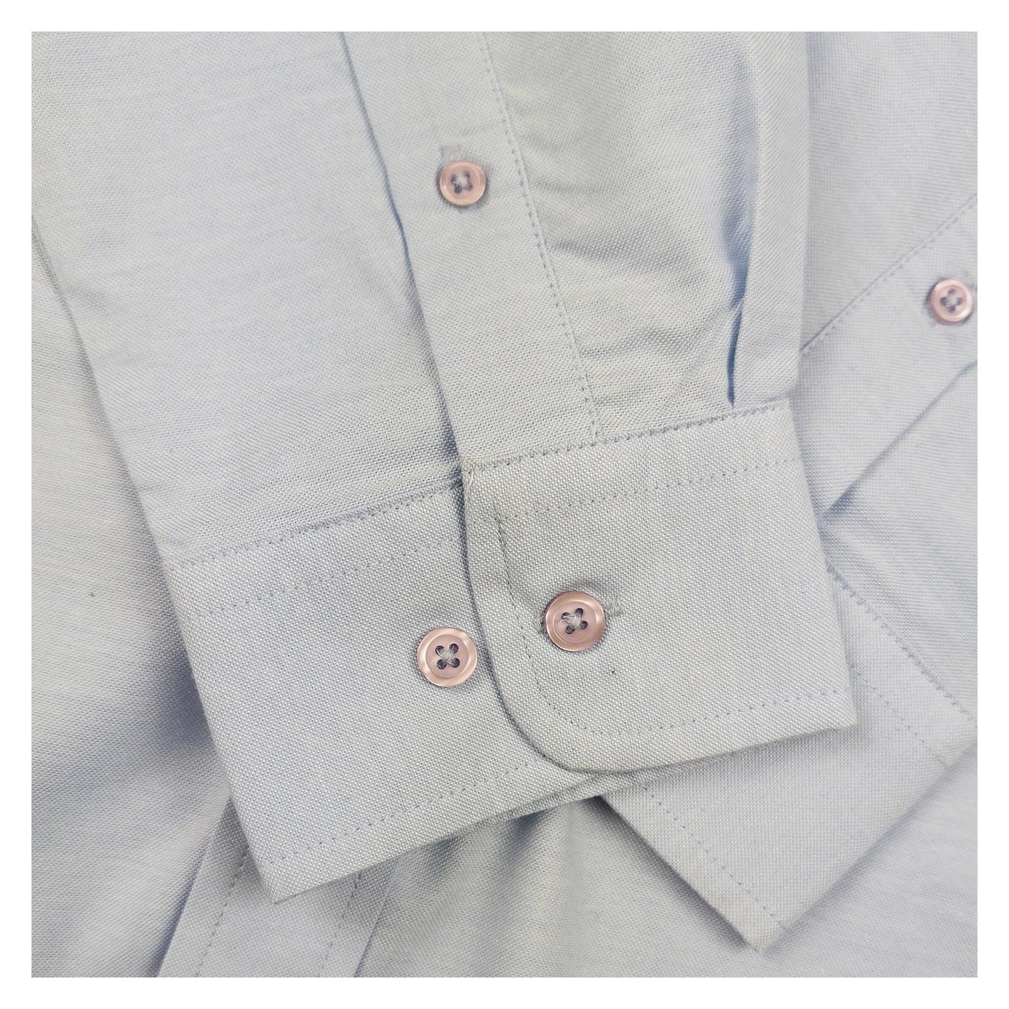 Dickies Oxford Shirt 15 M Medium Light Blue Long Sleeve Button Down Workwear NWT by Dickies – | RewearableUK